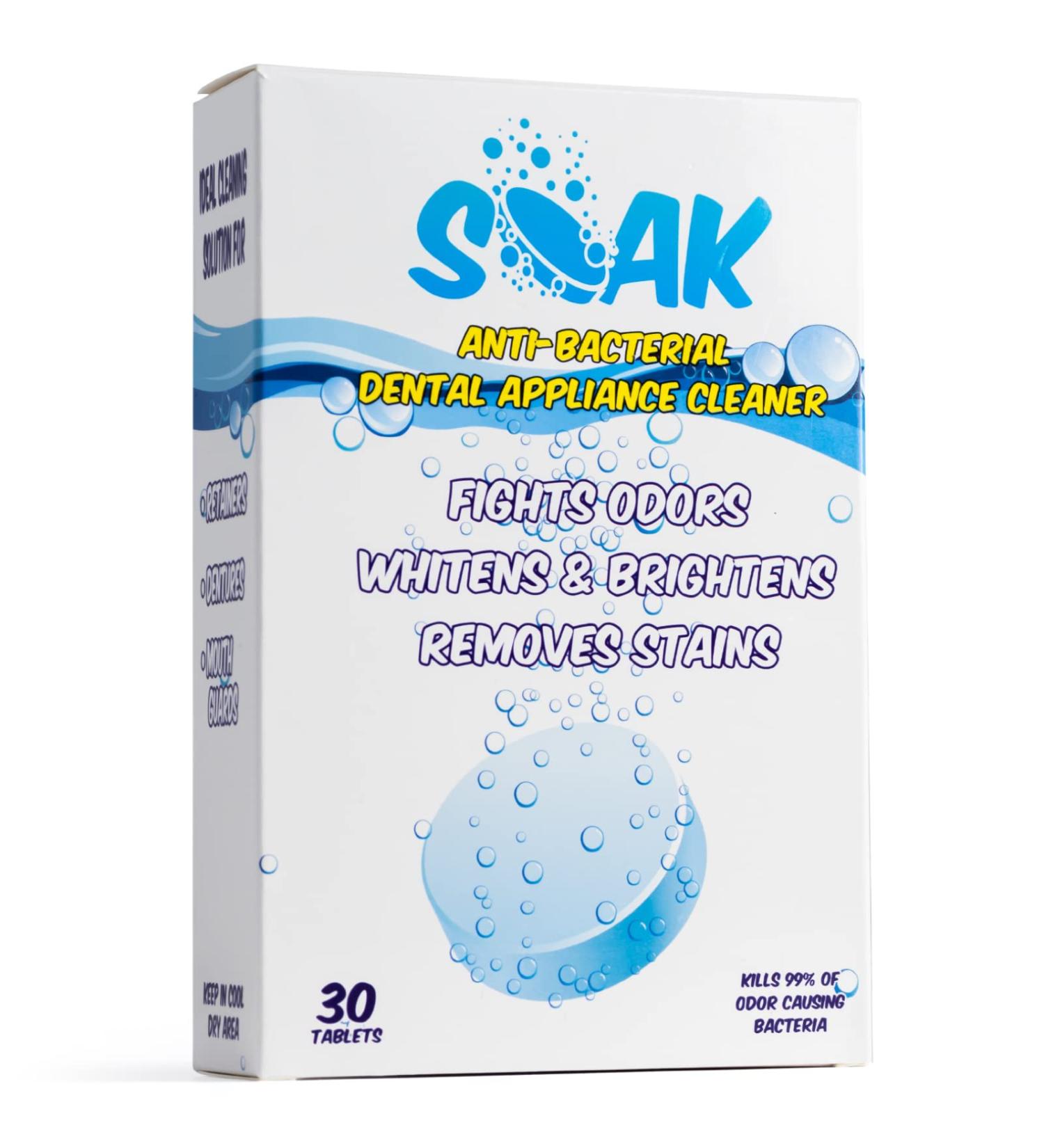 Denture & Medical Equipment Cleaning Tablets - 30 Pcs - 5 Min Clean - Small Packaging for Travel - Buy Online on GoSupps.com