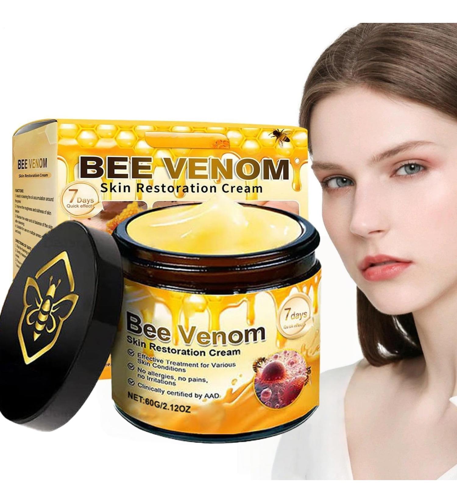 Bee Venom Skin Cream Firming Face Anti-Aging Bee Venom Moisturizer Crea Gentle and Non Irritating (1) 2.12 Fl Oz (Pack of 1) 1 - Buy Online on GoSupps.com