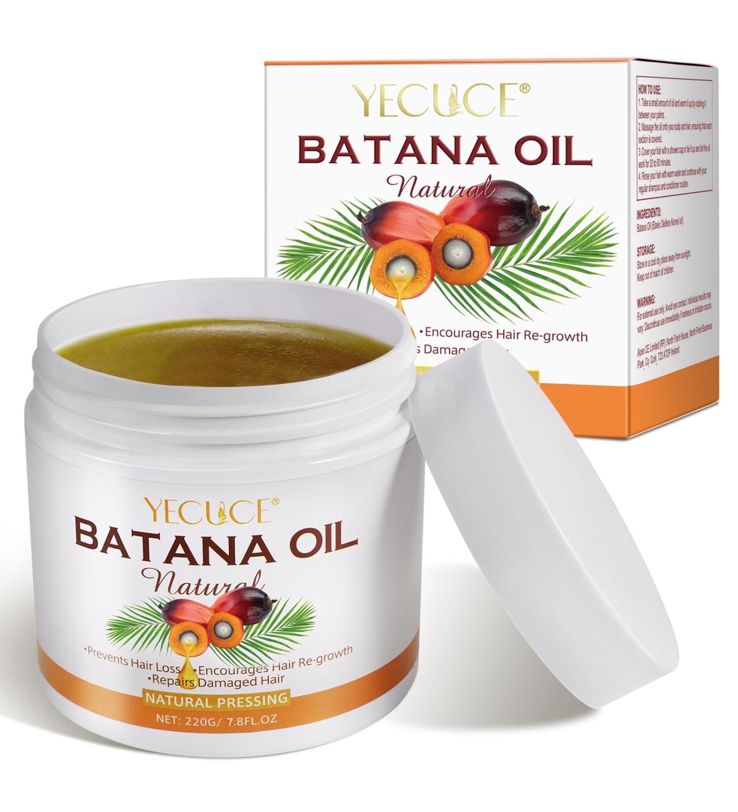 Raw Batana Oil 220g - 100% Natural Pure Unrefined and Organic - for Hair Growth Treat Dry Damaged Hair Moisturizes Hair and Scalp Hair Loss and Enhances Hair Thickness - Suitable for all Hair Types - Buy Online on GoSupps.com