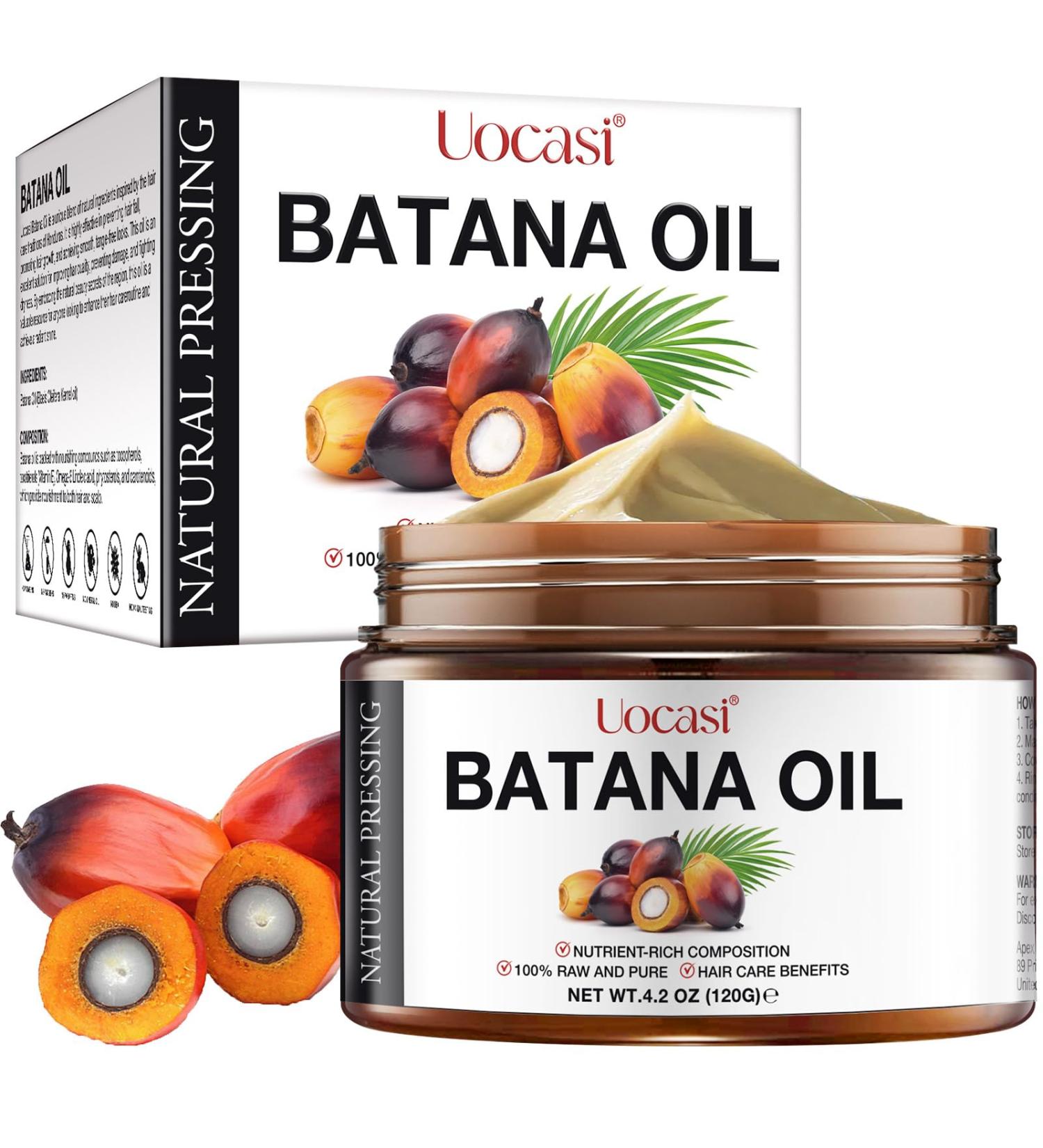 Raw Batana Oil 120g - 100% Natural Pure Unrefined and Organic - for Hair Growth Treat Dry Damaged Hair Moisturizes Hair and Scalp Hair Loss and Enhances Hair Thickness - Suitable for all Hair Types - Buy Online on GoSupps.com