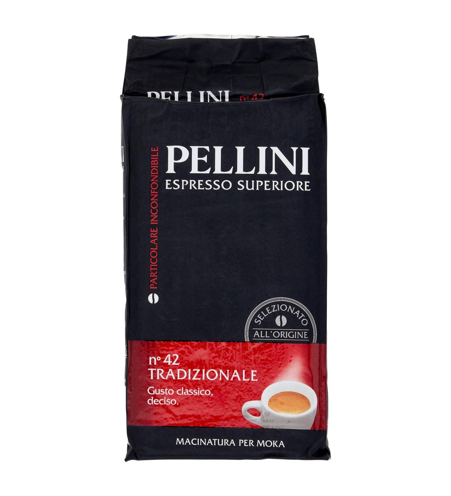 Pellini Caf Moulu Espresso Superiore Tradizionale nr 42 Arabica 60%/Robusta 40% 250 g - Buy Online on GoSupps.com