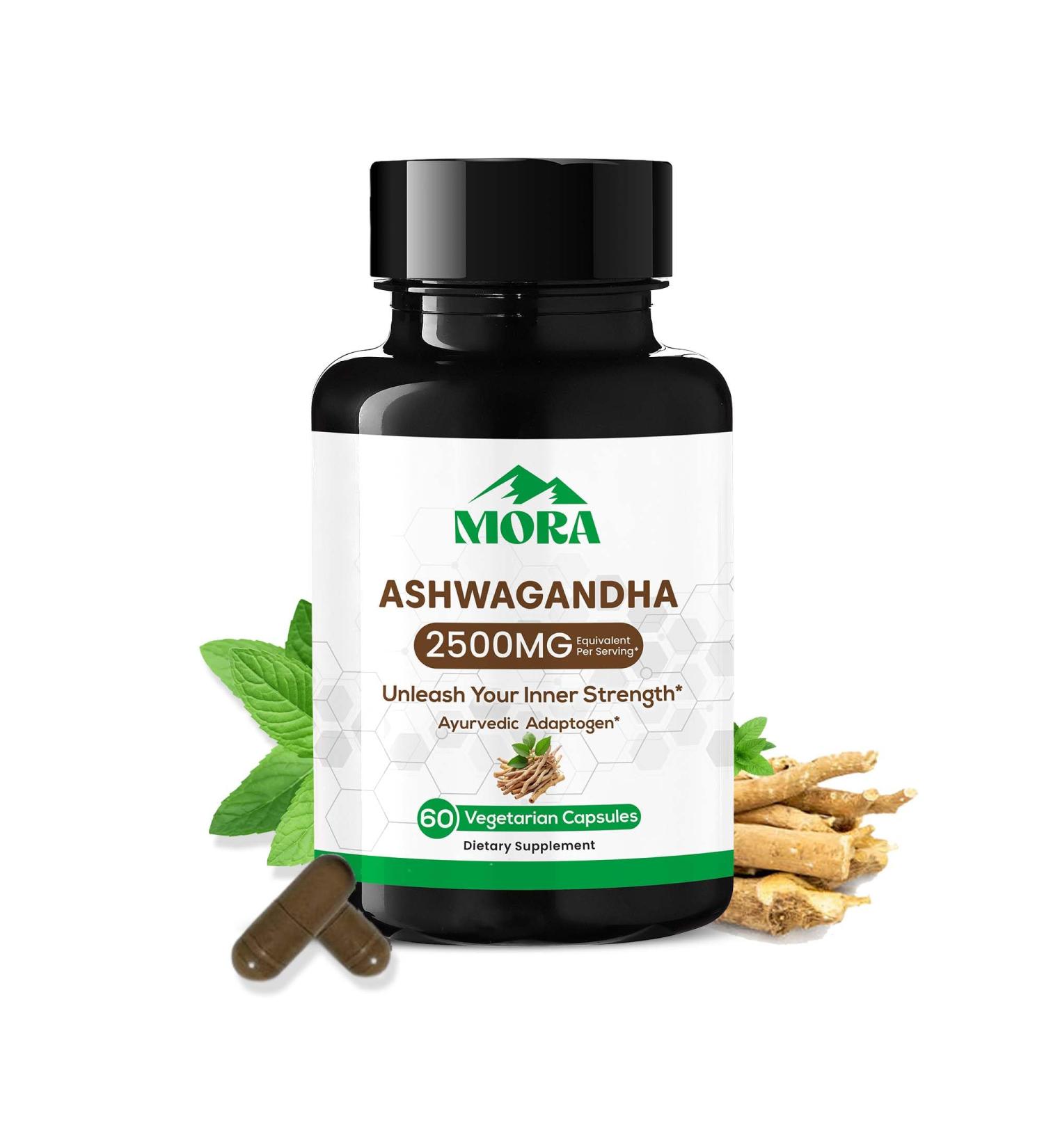 Well Being Mora Ashwagandha Capsules - Vegan Adaptogen for Stress, Energy & Mood Support I Hypoallergenic I Herbal Stress Relief I 60 Vegan Dietary Capsules 1 Count (Pack of 60) - Buy Online on GoSupps.com