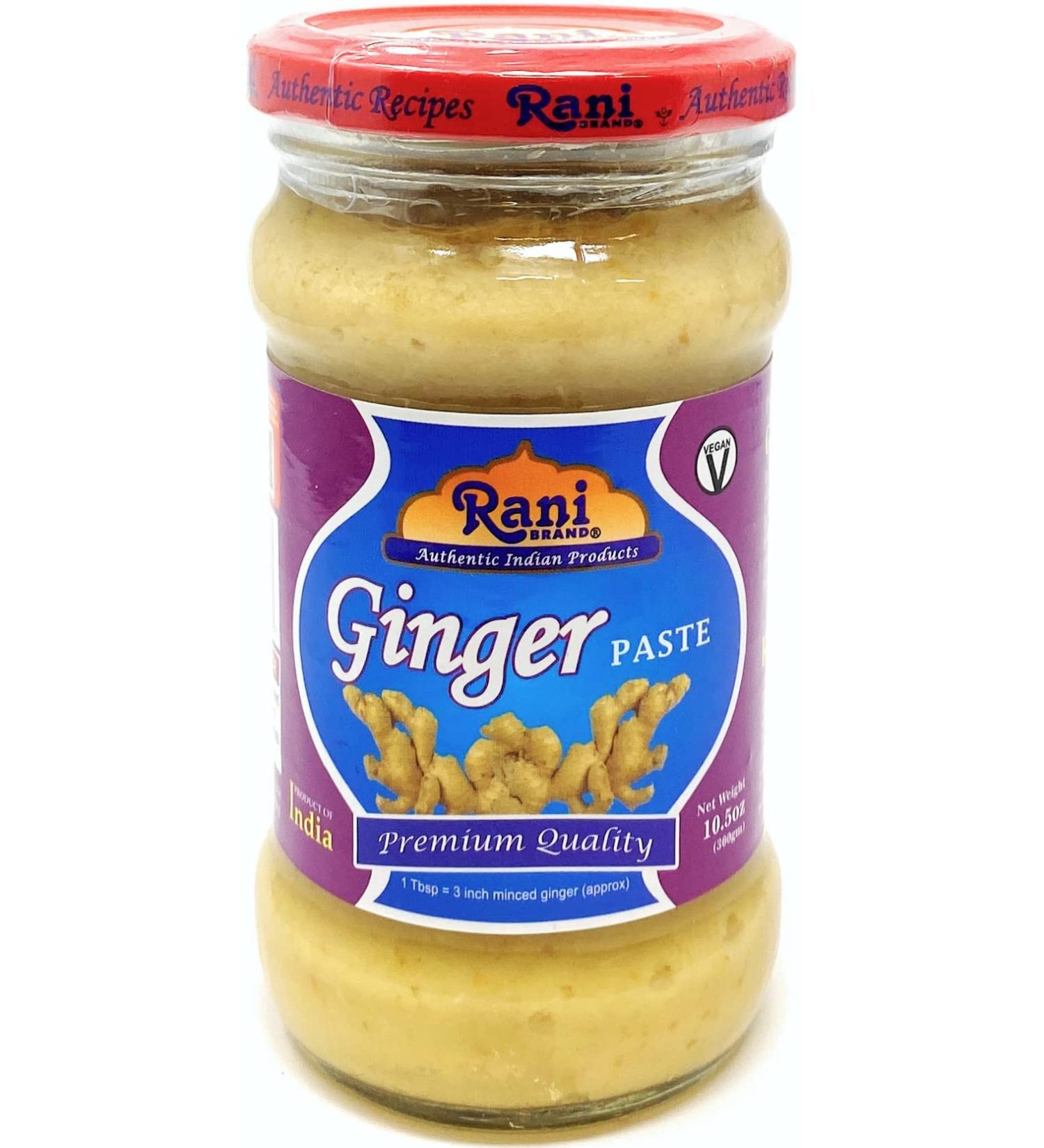 Rani Ginger Cooking Paste 10.5oz (300g) Glass Jar - Vegan, Gluten Free, Non-GMO | Indian Origin | 300g (Pack of 1) - Buy Online on GoSupps.com