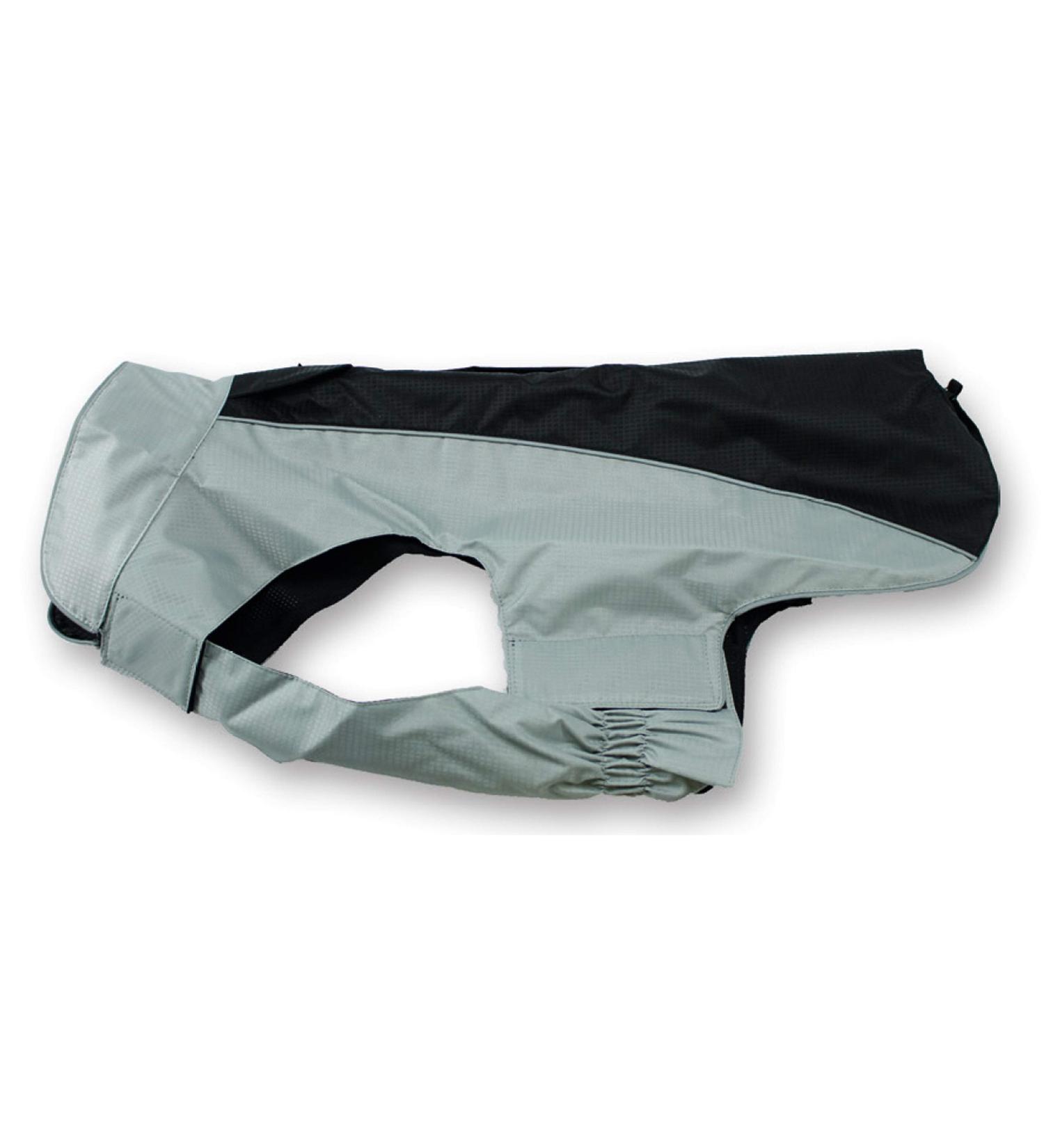 Jeggo Waterproof Dog Coat | All-Weather Rain Jacket & Vest - Sizes XXS to XXL (Black/Grey) - Buy Online on GoSupps.com