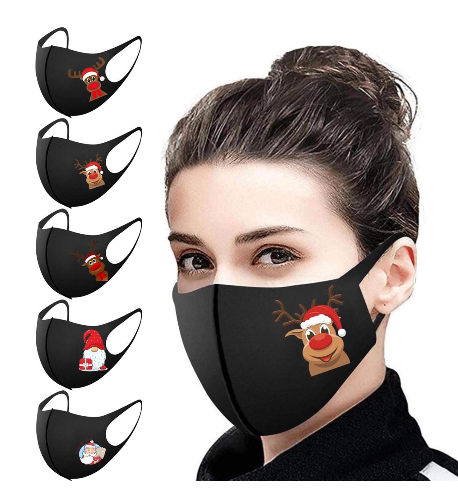Riou 5-Piece Washable Cotton Mouth Protection Set | Breathable & Dustproof Face Cover for Men & Women - International Shipping Available - Buy Online on GoSupps.com