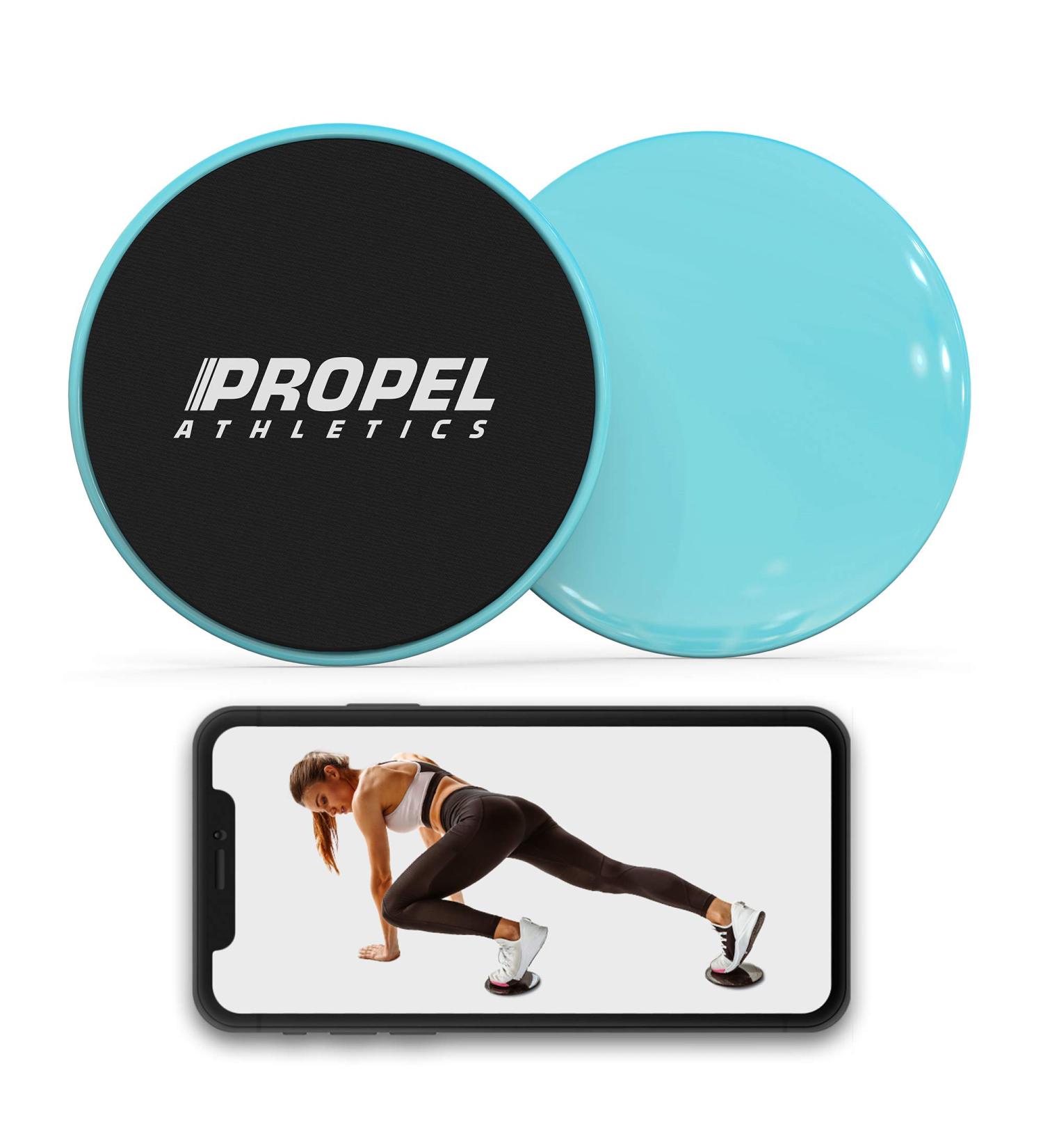 ProPel Athletics Core Slider Set | Premium Double-Sided Abdominal Training Kit | Includes Free Workout Video & Travel Bag | Perfect for Hardwood or Carpet | Slide into Fitness - Buy Online on GoSupps.com