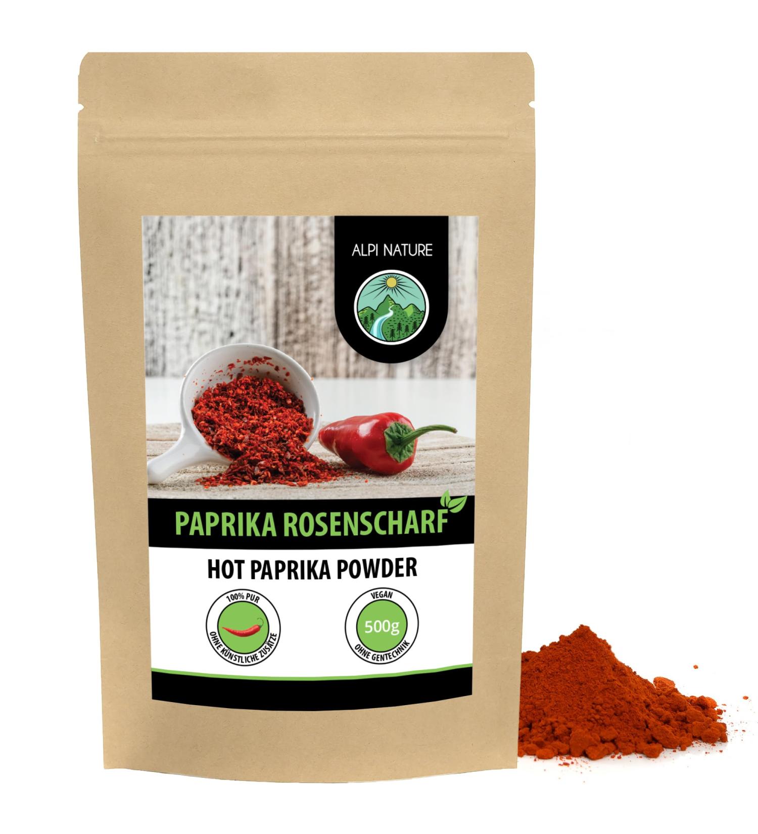 Buy Hot Paprika 500g - Ground Hot Paprika Powder in Resealable Packaging | International Shipping - Buy Online on GoSupps.com