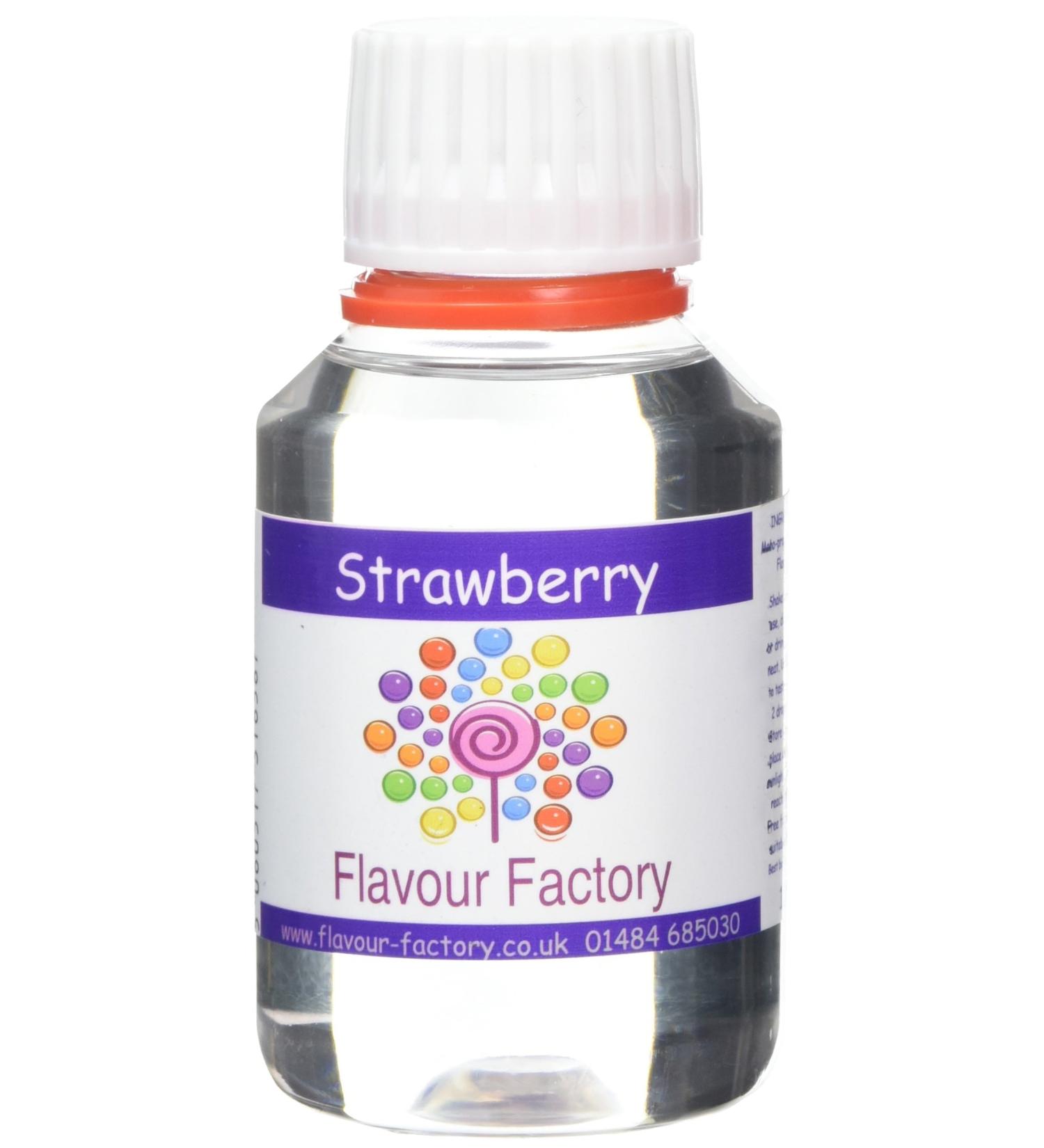 Flavour Factory Intense Food Flavouring Strawberry 100 ml - Buy Online on GoSupps.com