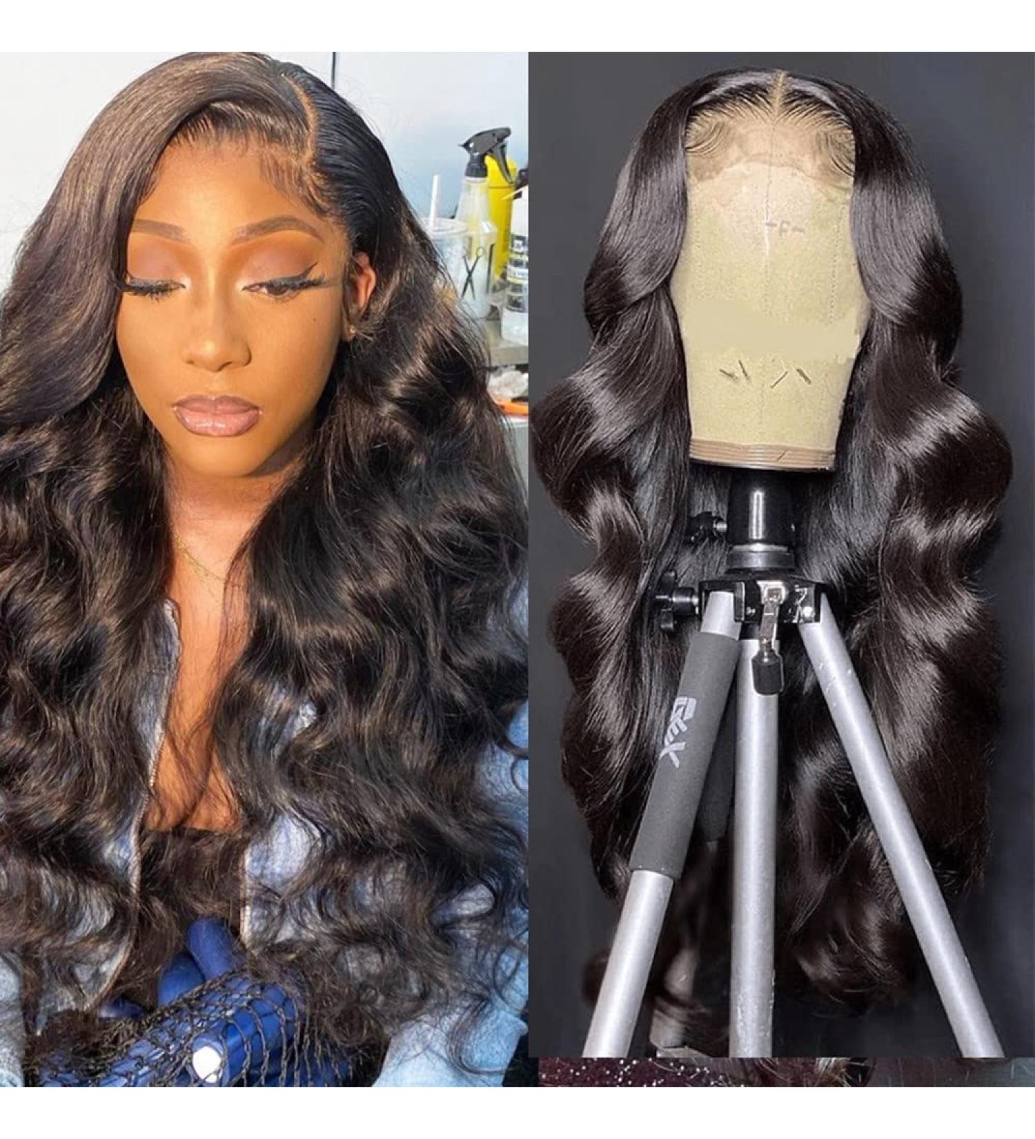 16 Inch Body Wave Lace Front Wig - 180% Density Human Hair for Black Women | Pre Plucked with Baby Hair - Buy Online on GoSupps.com