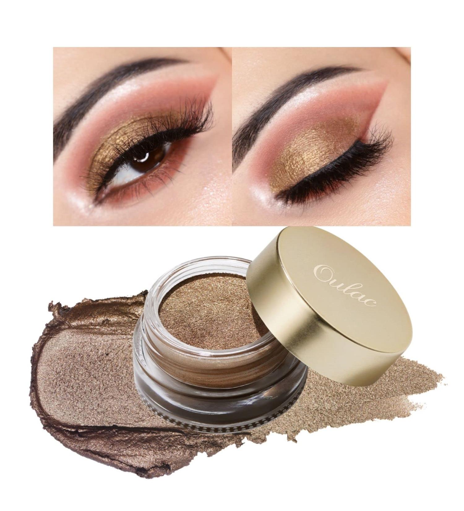 Oulac Bronzo Cream Eyeshadow - Shimmery, Moisturizing, Long Lasting & Waterproof | Pigmented Metallic Eye Makeup (03 My Fate) - 0.42 oz - Buy Online on GoSupps.com
