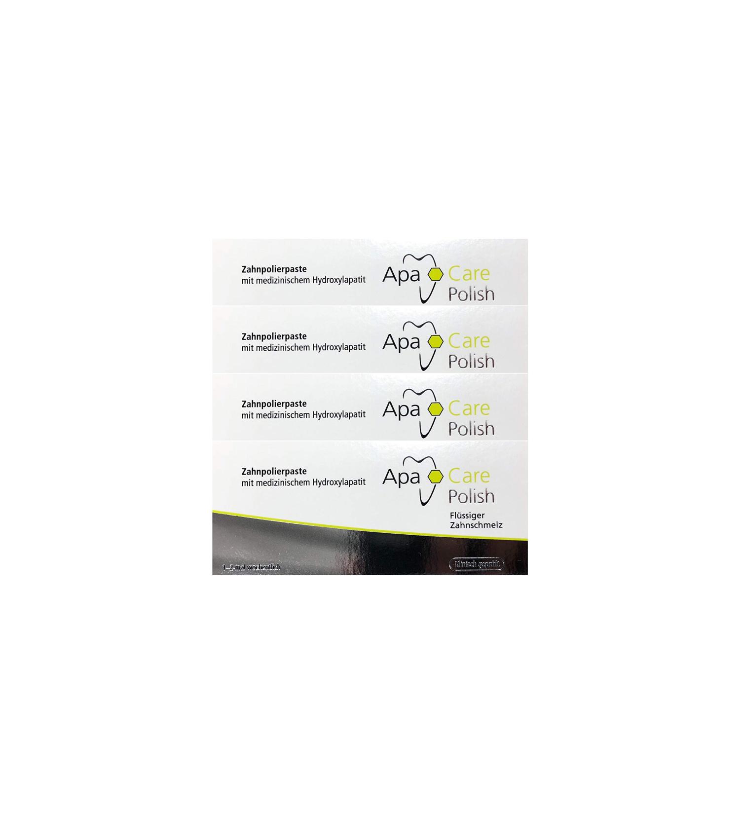 4x 20ml ApaCare Polish Tooth Polishing Paste Liquid Enamel NEW