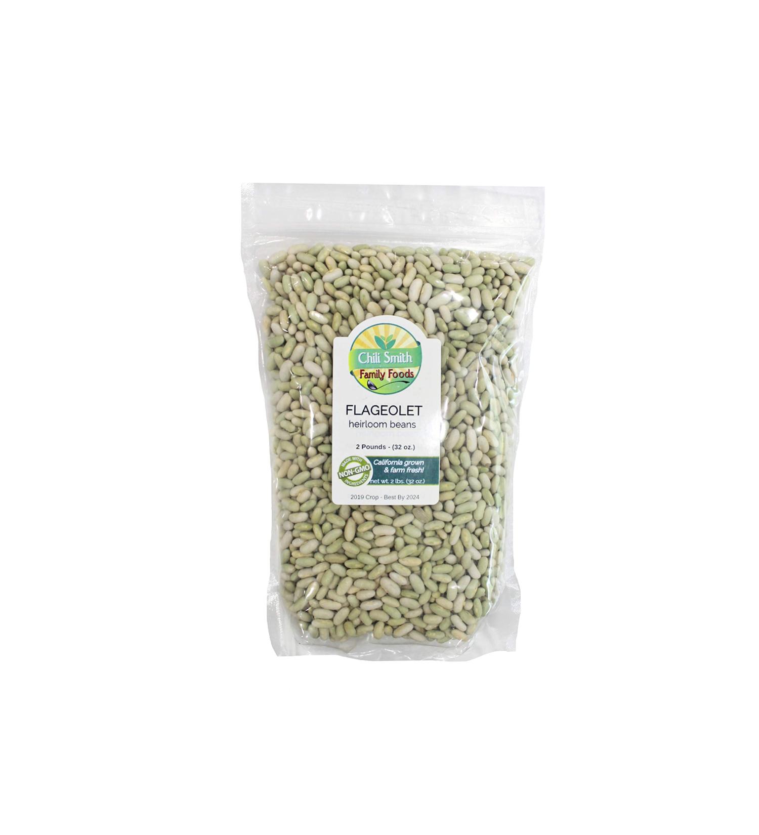 Green Flageolet Heirloom Beans Non GMO - 2 Pounds | Caviar of Beans - Buy Online on GoSupps.com