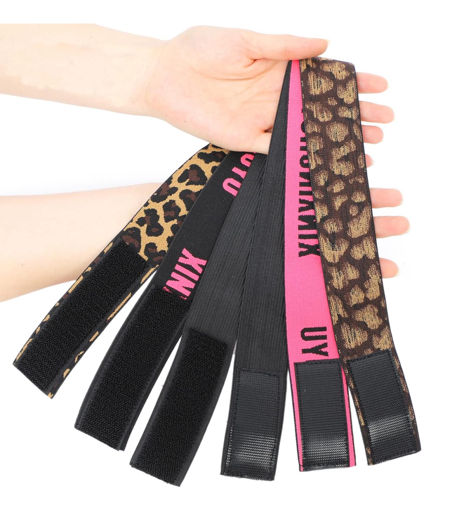 Elastic Wig Bands for Lace Melting - 3 Pcs Set for Wig Stability and Edges Laying - Leopard, Black, Rose Gold - Buy Online on GoSupps.com