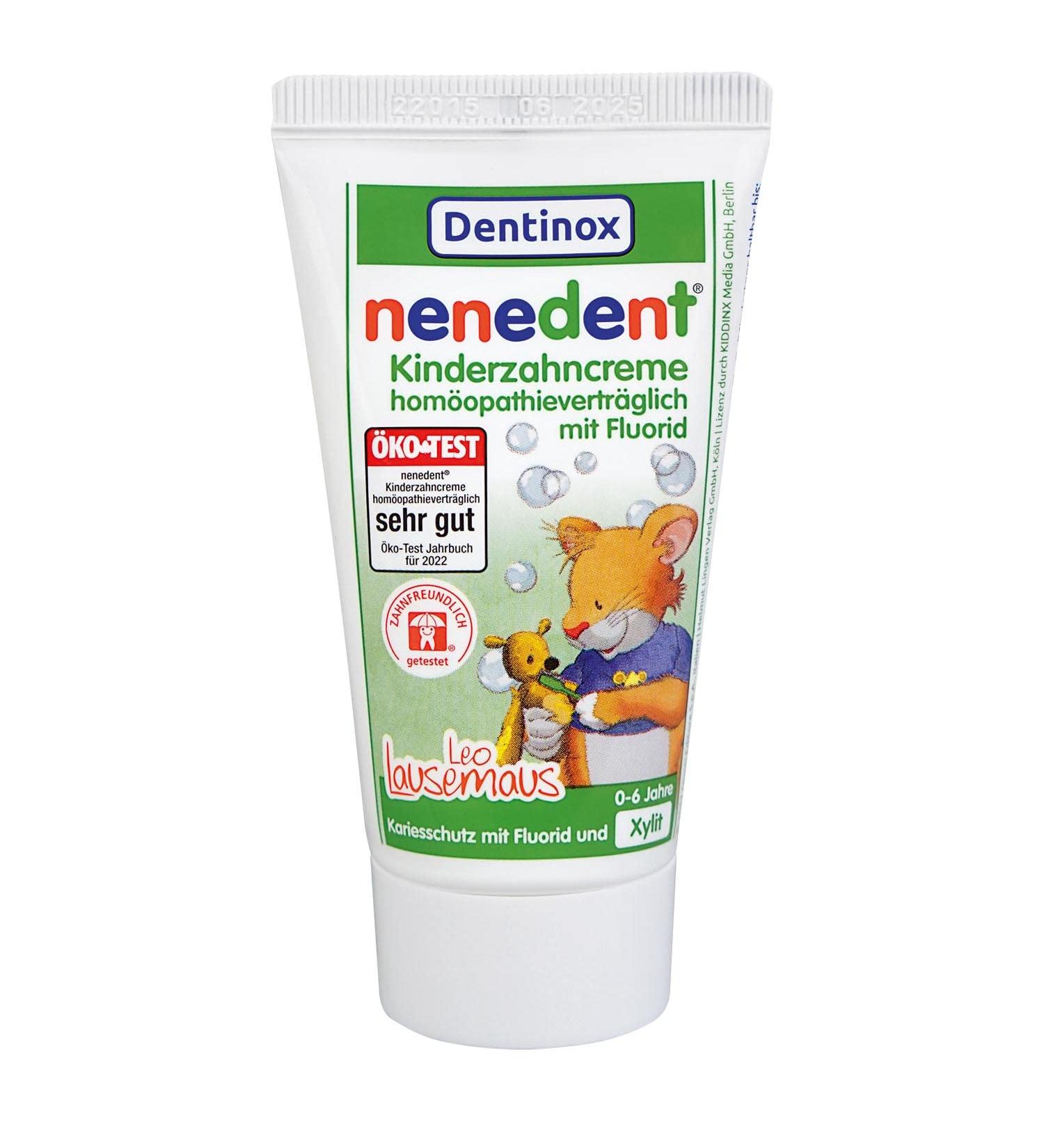 Nenedent children's toothpaste homeopathy compatible with fluoride (pack of 3)