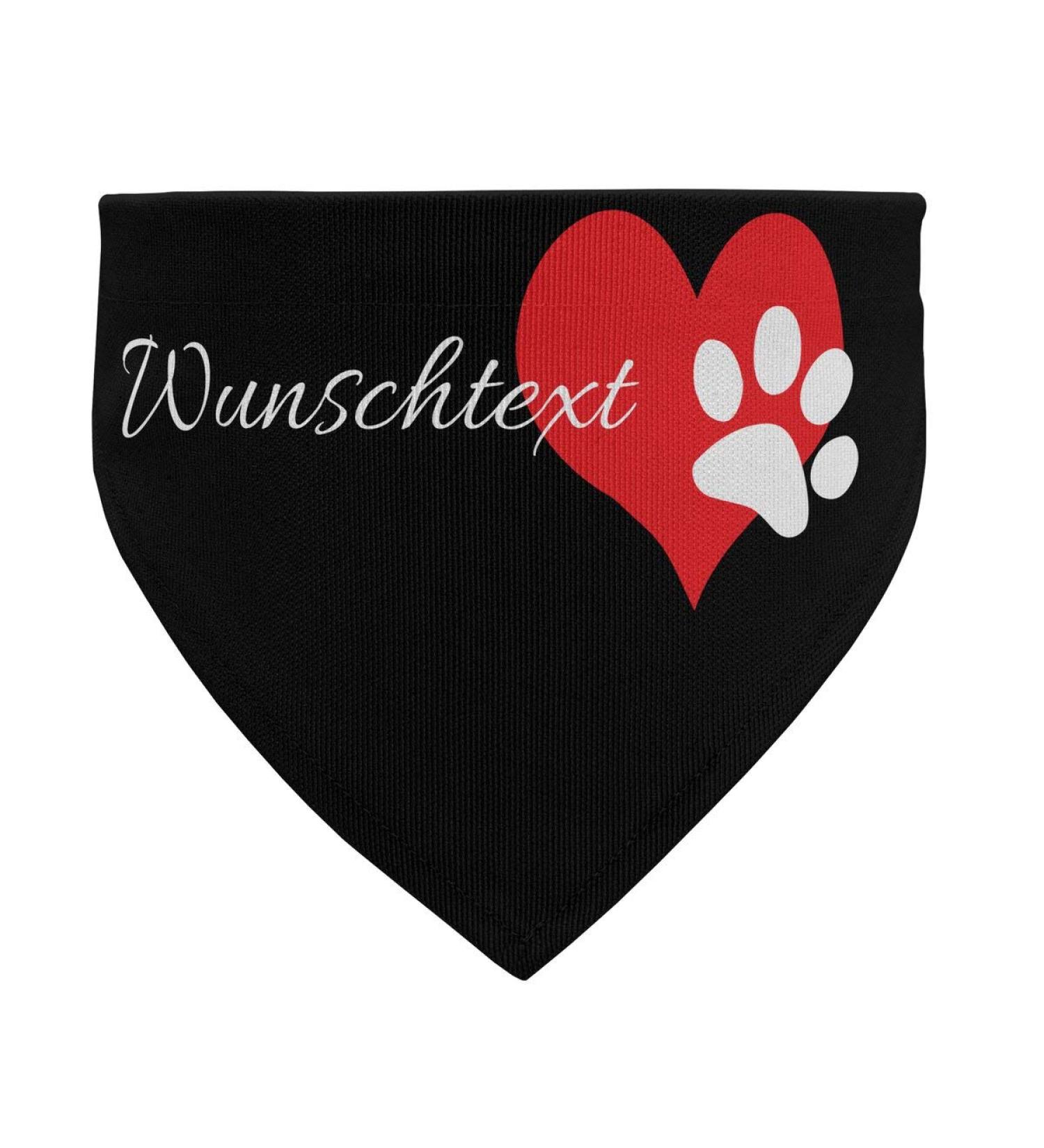 Personalized Dog Scarf - PrintPlanet Customizable Pet Scarf | Size L | Pfotenherz Design - Buy Online on GoSupps.com
