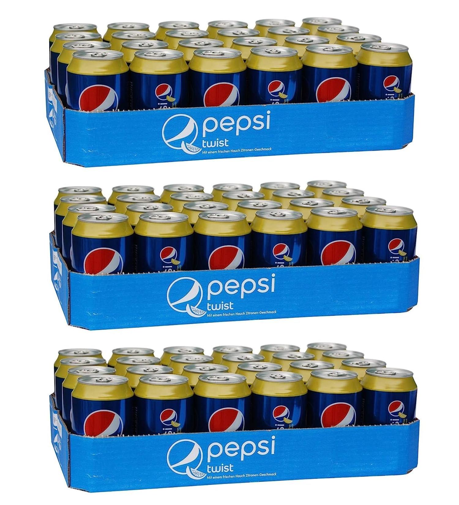  Pepsi 72 cans of Pepsi Twist (72 cans of 0.33 l EU) + 400 g Italian Gourmet polpa - Buy Online on GoSupps.com