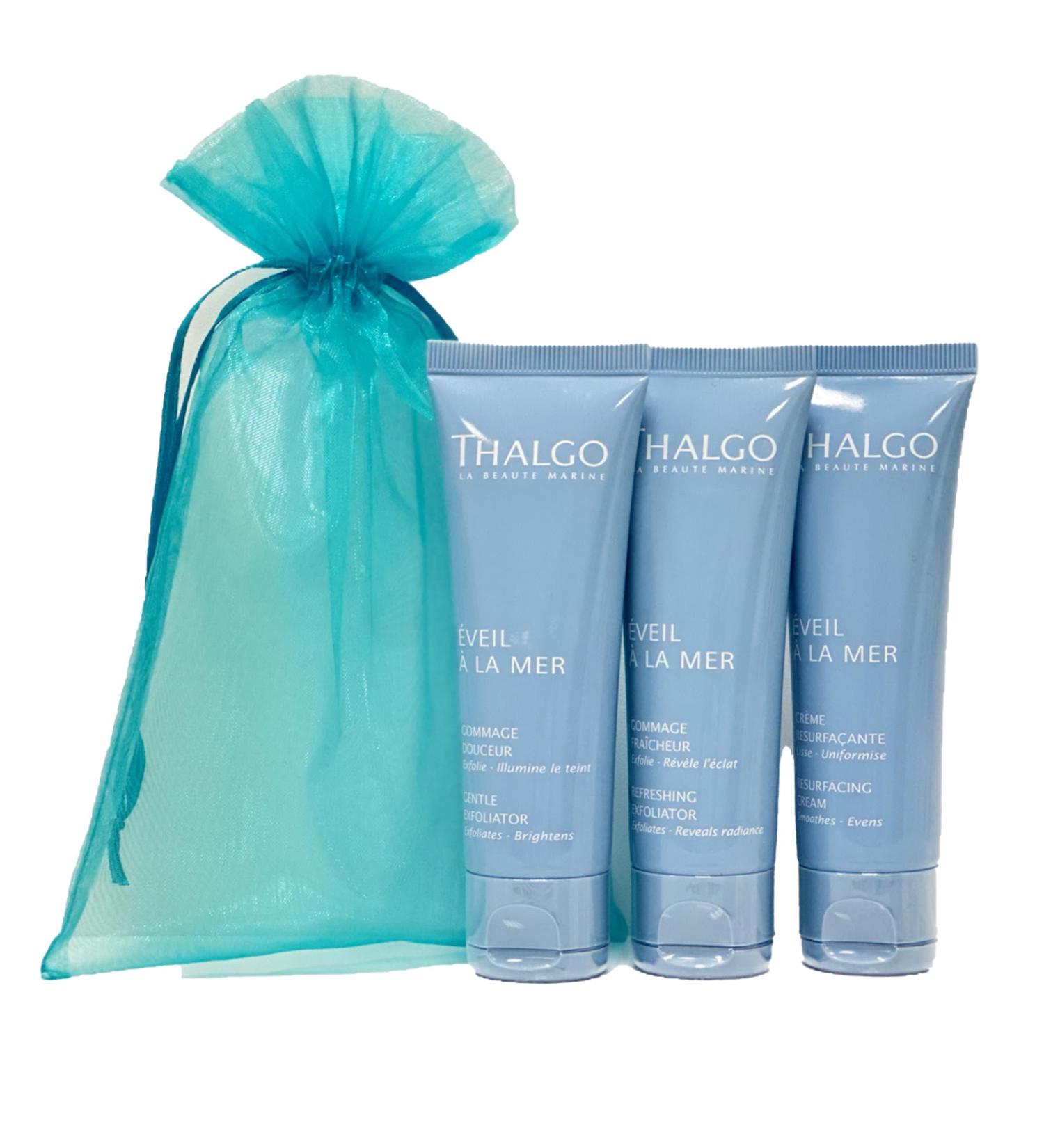 THALGO Exfoliating Cream 3-Piece Set veil la Mer Cleansing for Face 50 ml Each Tube - Buy Online on GoSupps.com