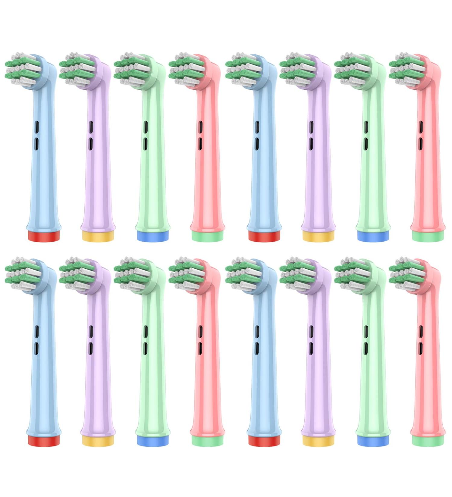 Kids Replacement Toothbrush Heads for Braun Oral-B | Soft Bristles for Cavity Protection | Compatible with Electric Toothbrushes for Ages 3 - Buy Online on GoSupps.com