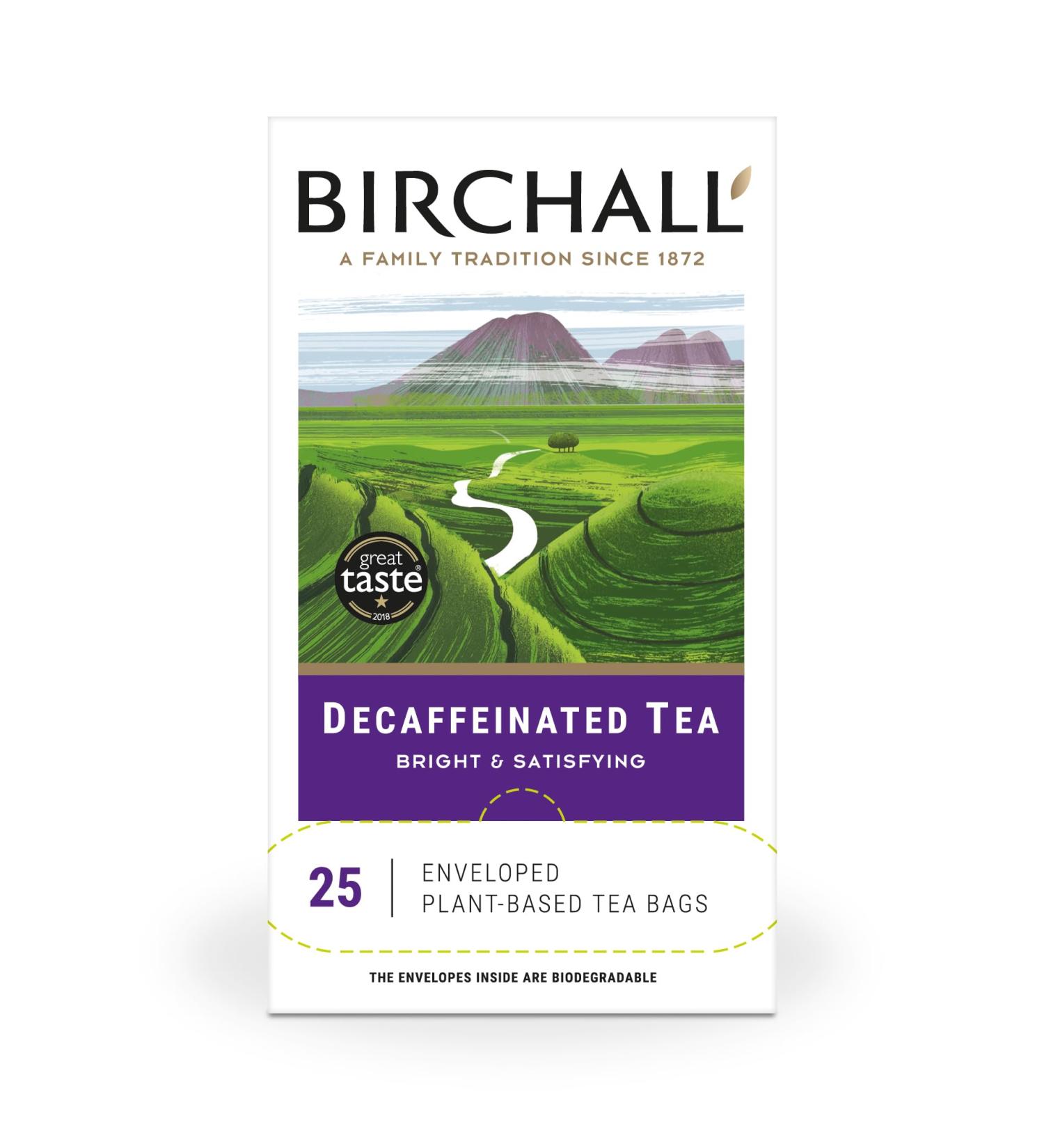 Birchall Decaffeinated Breakfast Tea Bags The Perfect Decaf Tea for a Classic English Breakfast Decaffeinated Plant Based Tea Bags 6 Boxes Of 25 Tagged Tea Bags