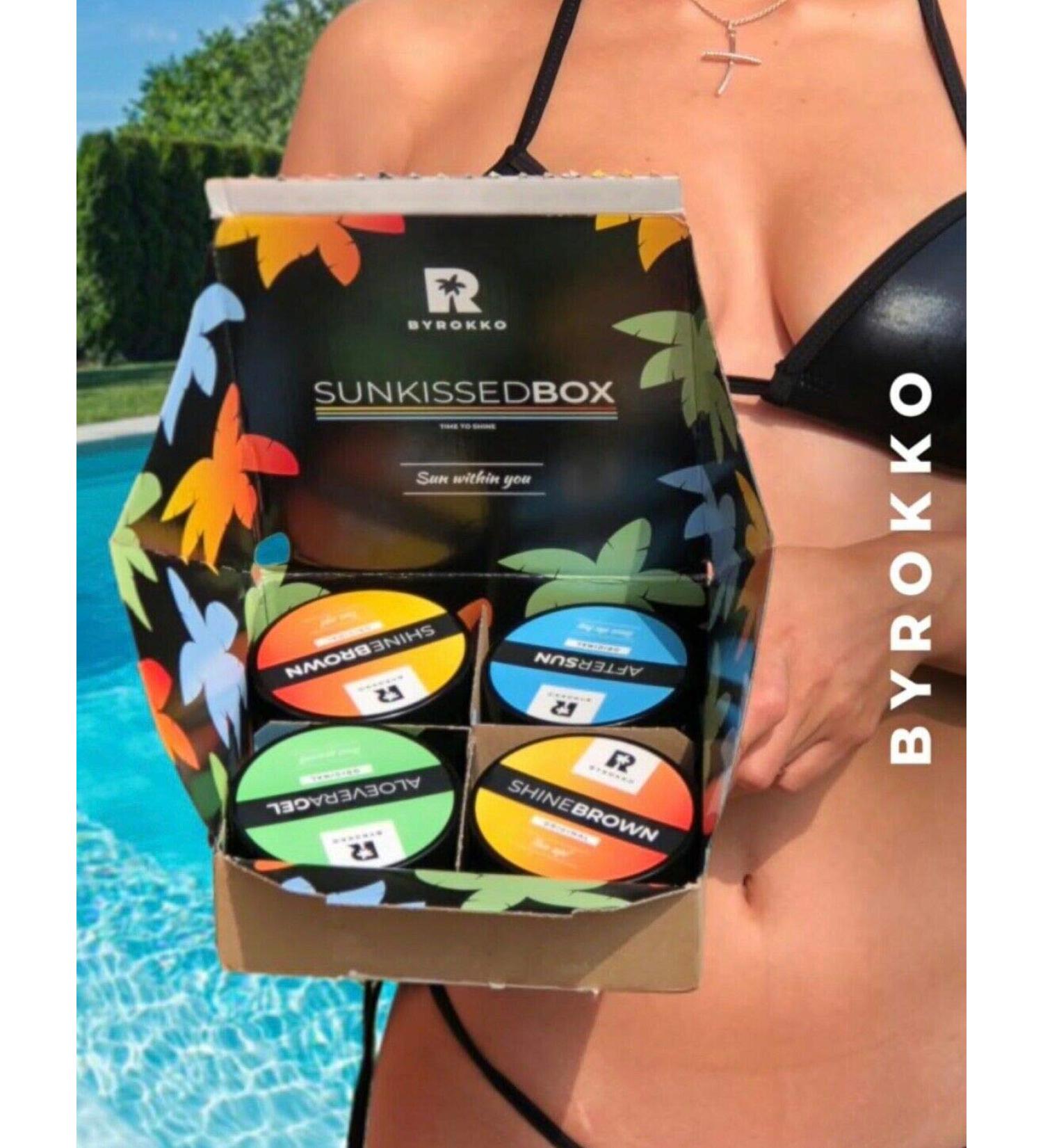 BYROKKO Shine Brown Sunkissed Box - 2x Shine Brown 1x Aloe Vera & 1x Aftersun | International Shipping Available - Buy Online on GoSupps.com