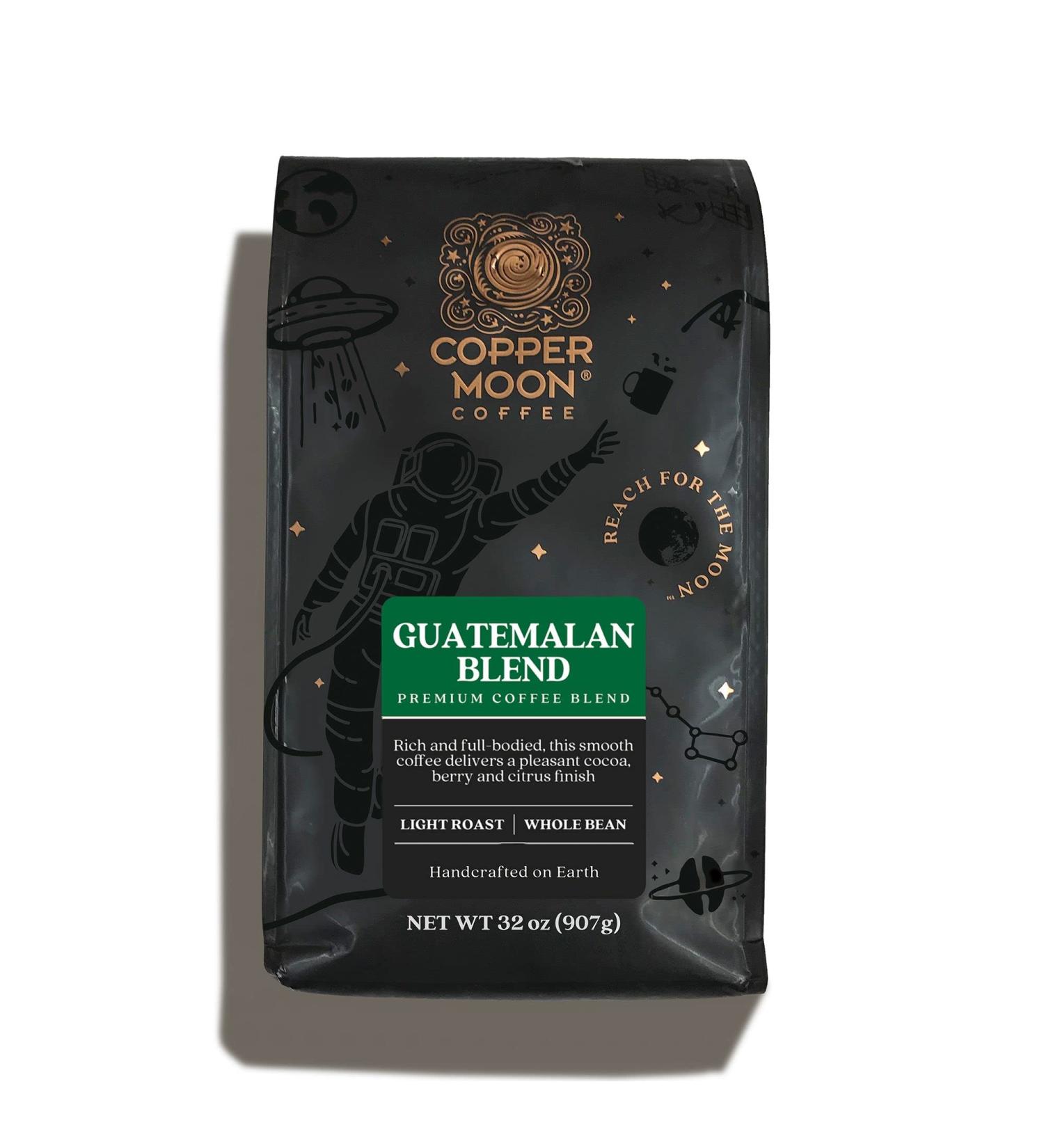 Copper Moon Guatemalan Antigua Blend Light Roast Coffee 2 lb - Nutty Finish - Whole Bean - Buy Online on GoSupps.com