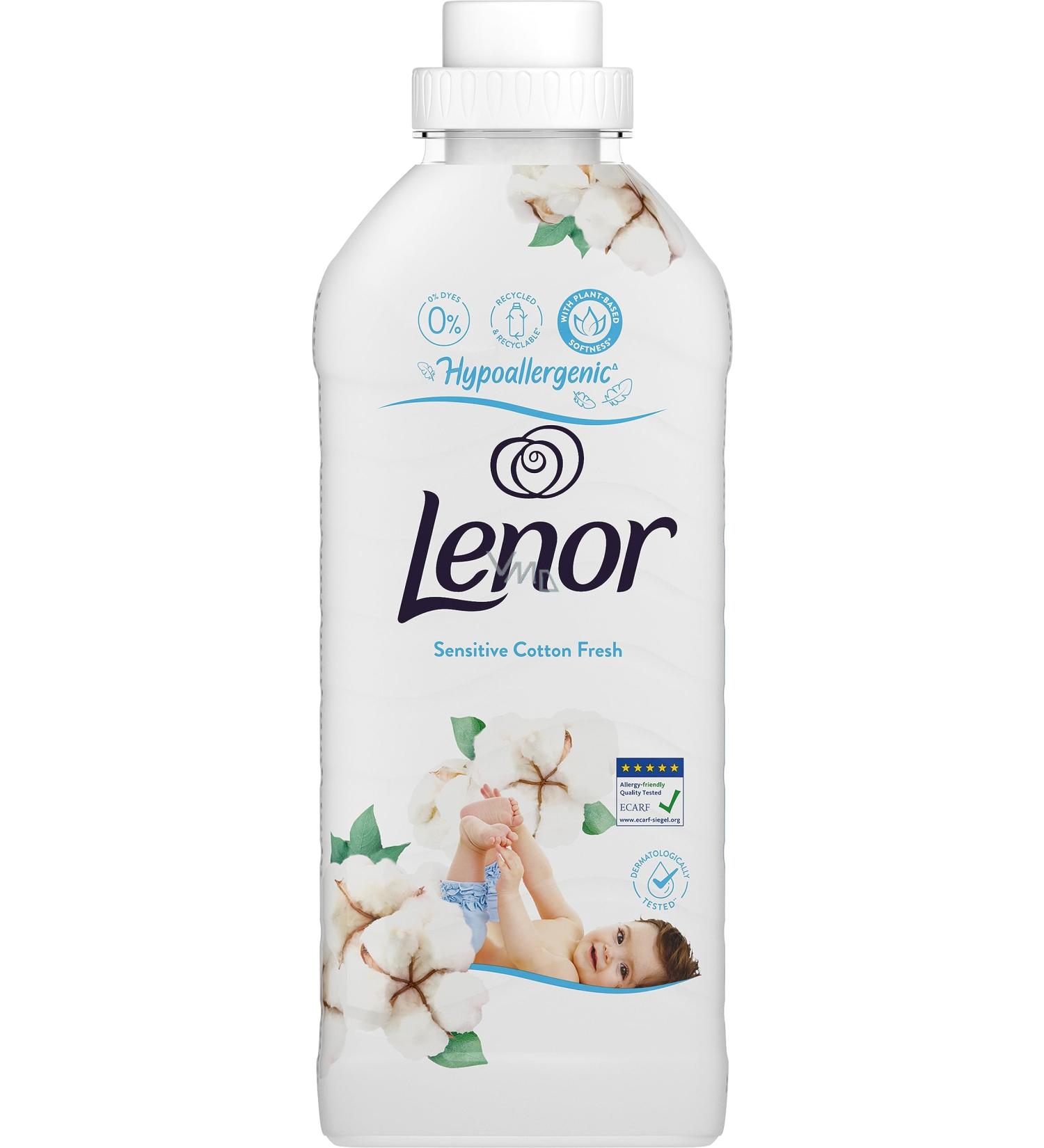 Lenor Sensitive Cotton Fresh Hypoallergenic Fabric Softener Conditioner 700ml - 28 Washes