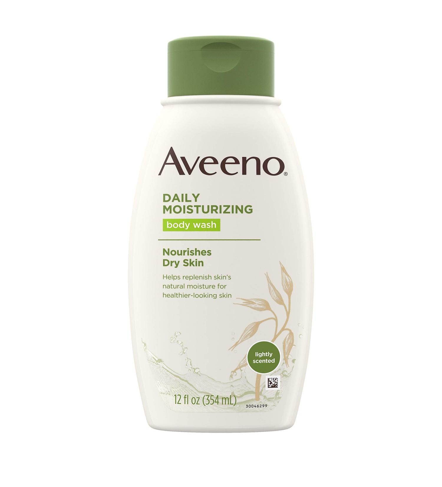 Aveeno Daily Moisturizing Body Wash with Soothing Oat Creamy Shower Gel Soap-Free and Dye-Free Light Fragrance 12 fl. oz - Buy Online on GoSupps.com