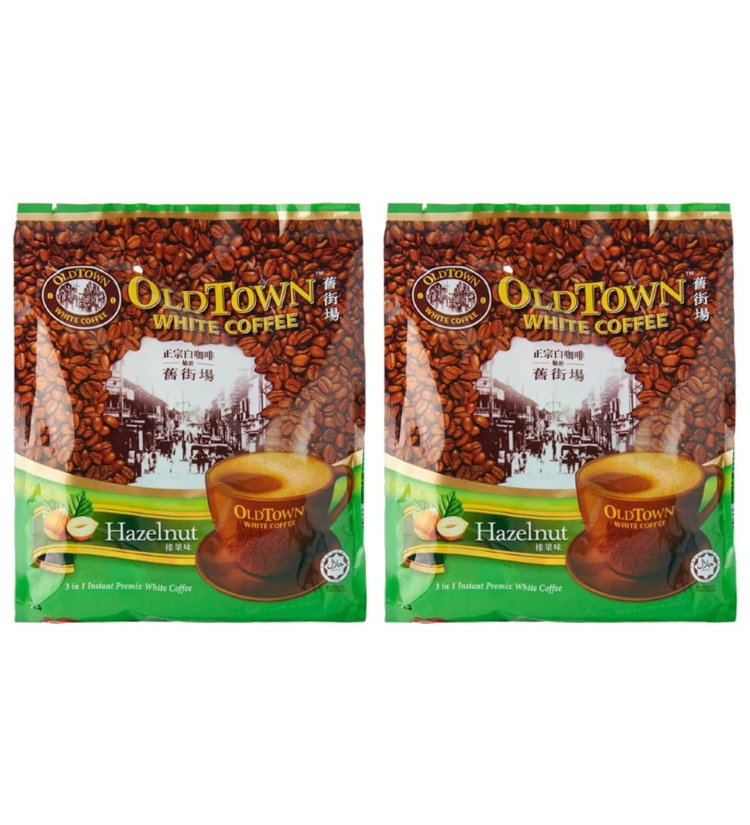 CNMART Malaysia Oldtown 3 in 1 White Coffee Hazelnut 15 sachets (Pack of 2) Hazelnut 1.2 kg (Pack of 1) - Buy Online on GoSupps.com