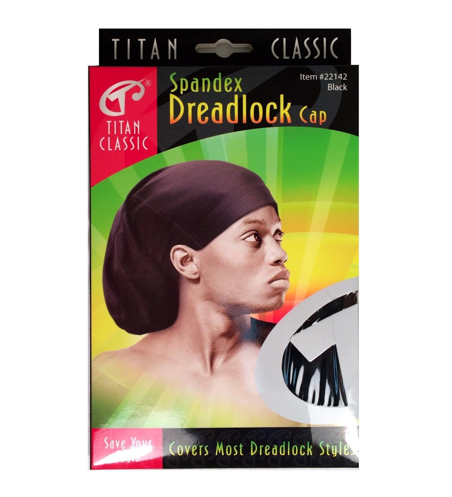 Titan Classic Spandex Dreadlock Cap 1 Ea 1count One Size Black