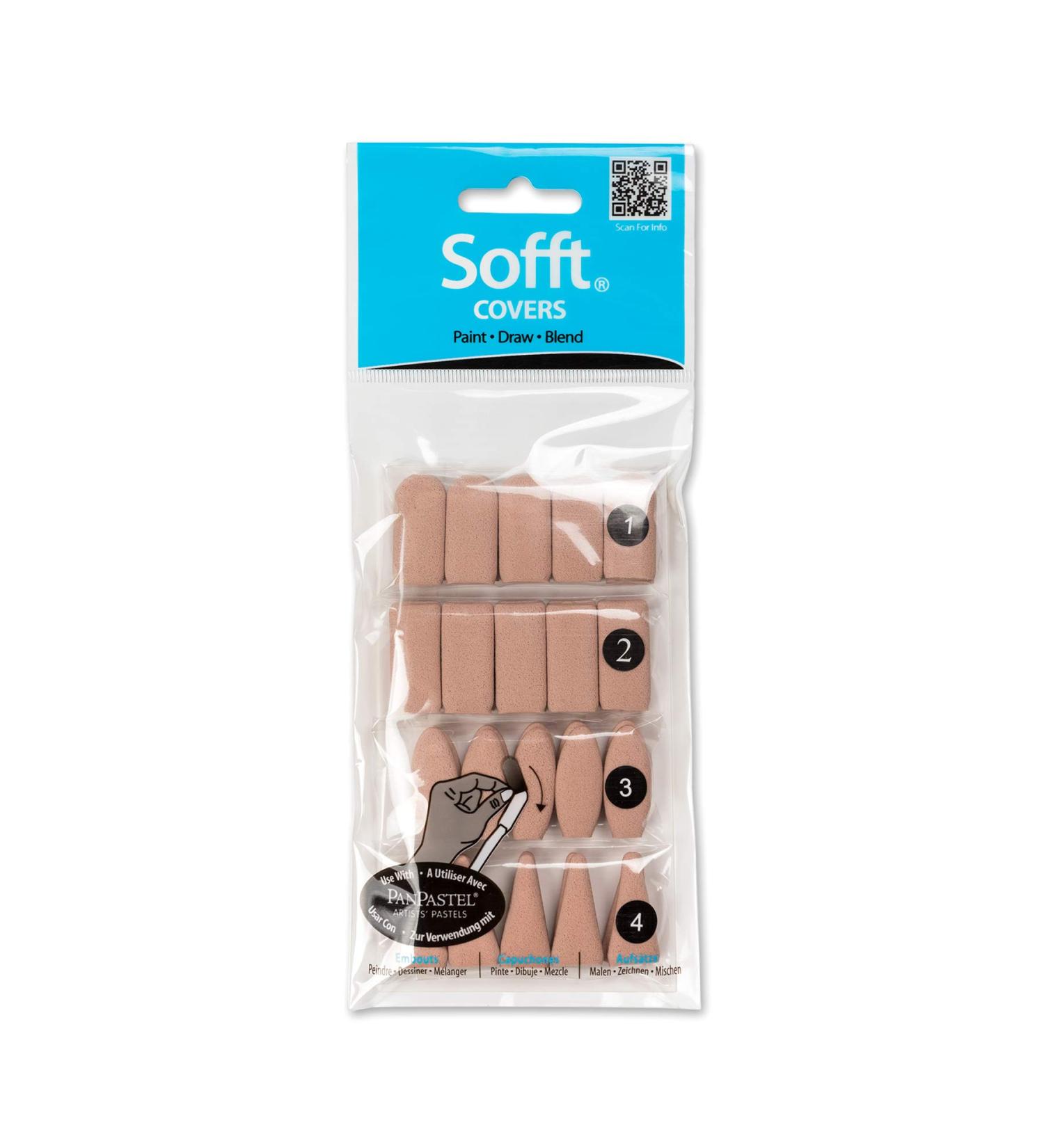 Sofft Tool 62100 Mixed Sponge Covers - Pack of 40 for PanPastel Painting - Buy Online on GoSupps.com