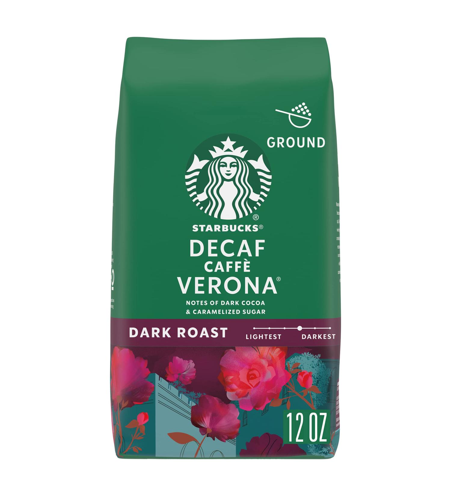 Starbucks Verona Decaf Ground Coffee 12 oz - Buy Online on GoSupps.com