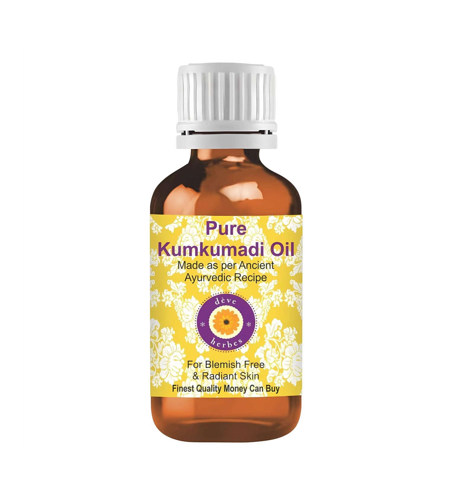d ve herbes Kumkumadi Oil | Infused | Pure | Non-Sticky | Lightweight | For Facial Care | Men & Women | 100ml (3.38 oz) - Buy Online on GoSupps.com