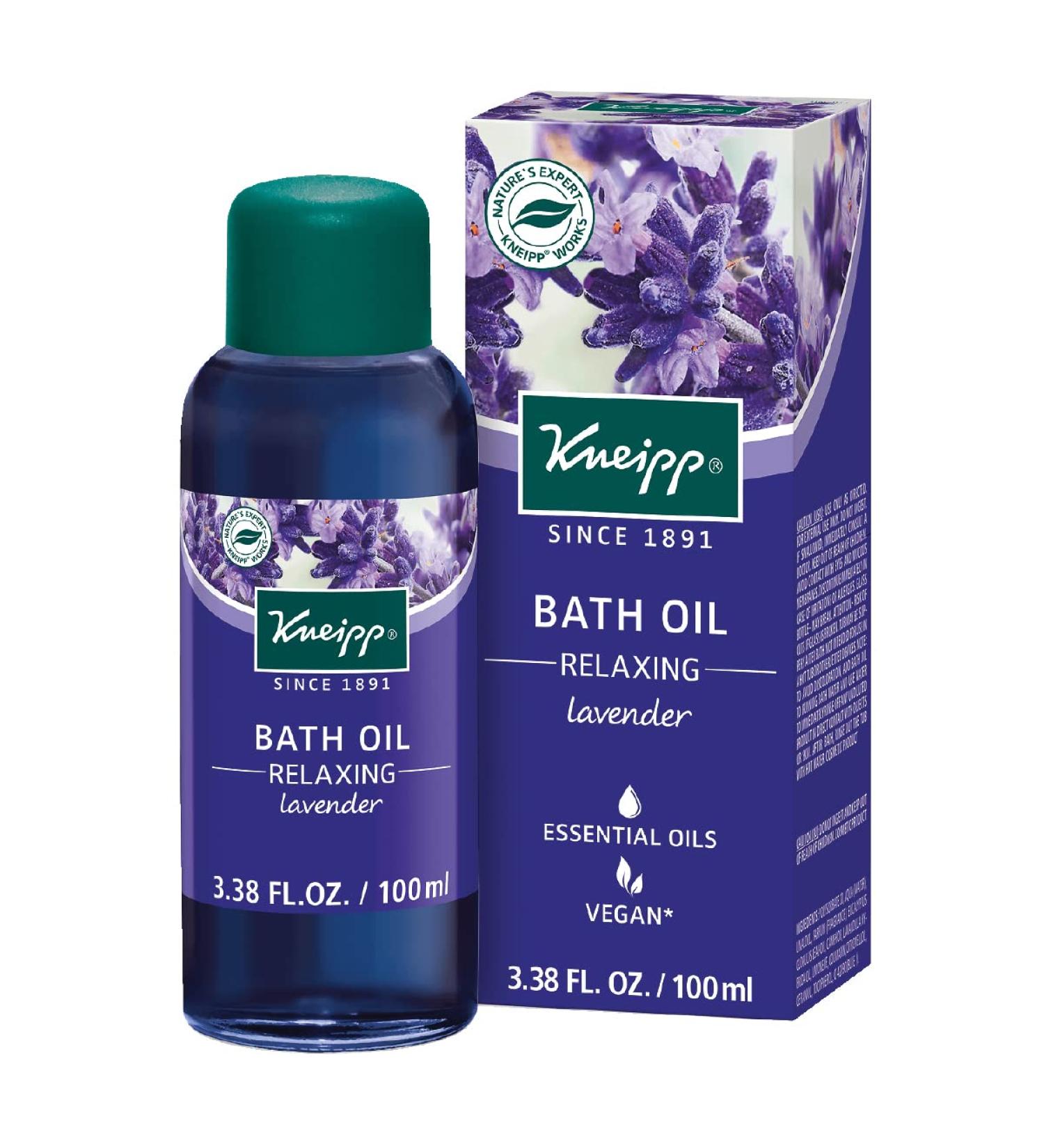 Kneipp Lavender Herbal Bath Oil 3.38 fl. oz. - Relaxing Soak for Balancing Lavender Scent - Buy Online on GoSupps.com