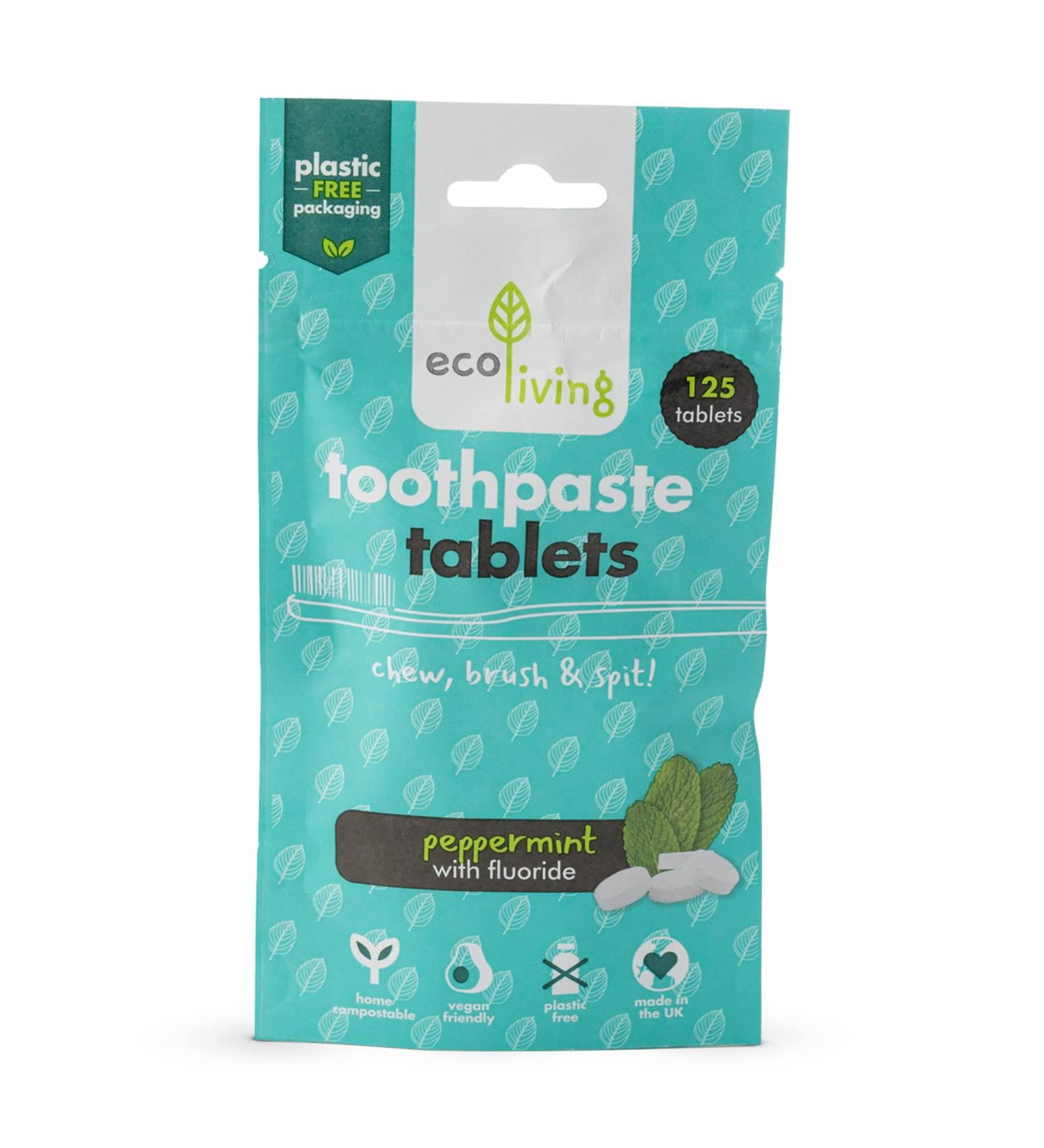 Pochette pour 125 comprim s de dentifrice Menthe poivr e (fluorure) - Buy Online on GoSupps.com