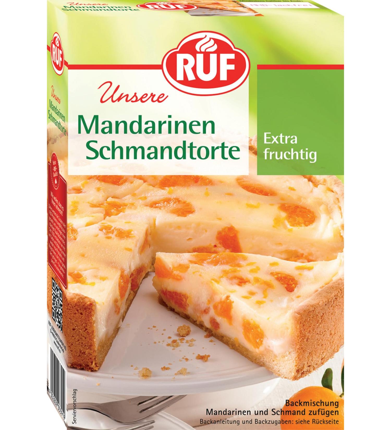 Mandarine-Schmand Cake Baking Mix - Fruity Sour Cream Cake with Whole Grain Wheat Flour | 460g - Perfect for Mandarins Cherries & Gooseberries - International Shipping Available - Buy Online on GoSupps.com