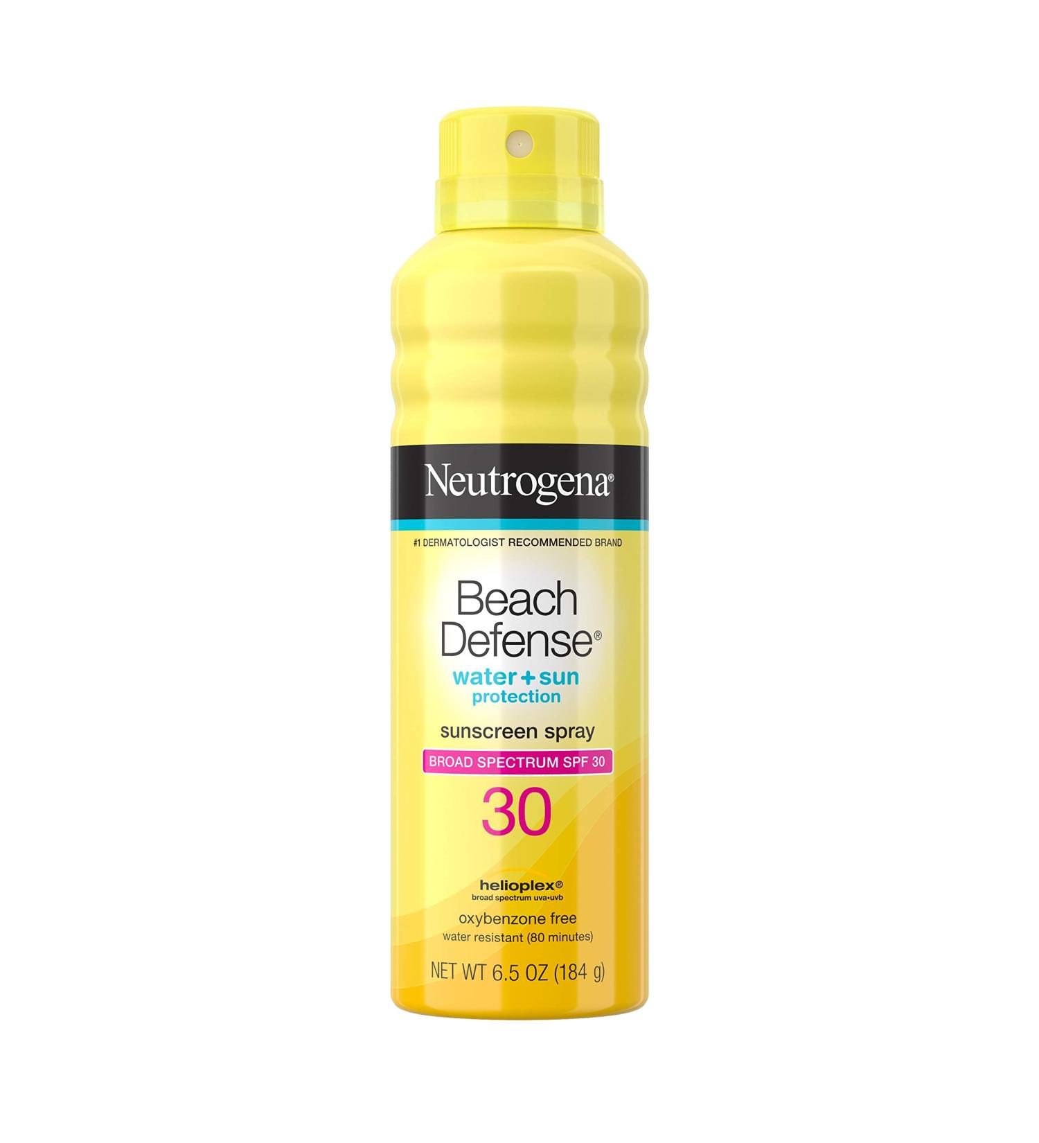 Neutrogena Beach Defense SPF 30 Water-Resistant Sunscreen Spray 6.5 oz - PABA-Free, Oxybenzone-Free, Fast-Drying Formula for Superior Sun Protection - Buy Online on GoSupps.com