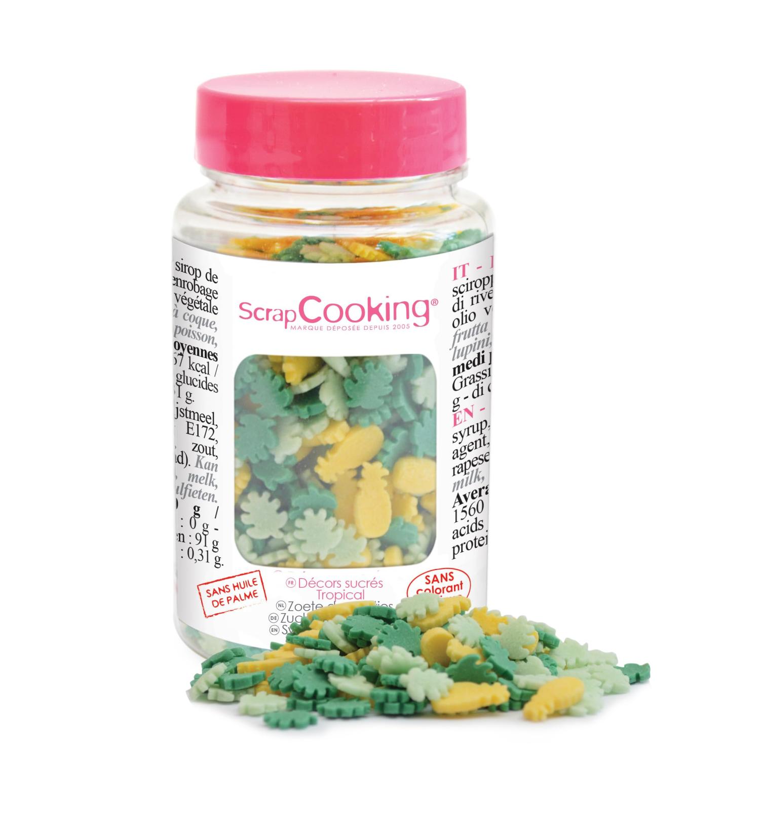 Sweet Decorations in jar - Tropical - 55 g - Buy Online on GoSupps.com