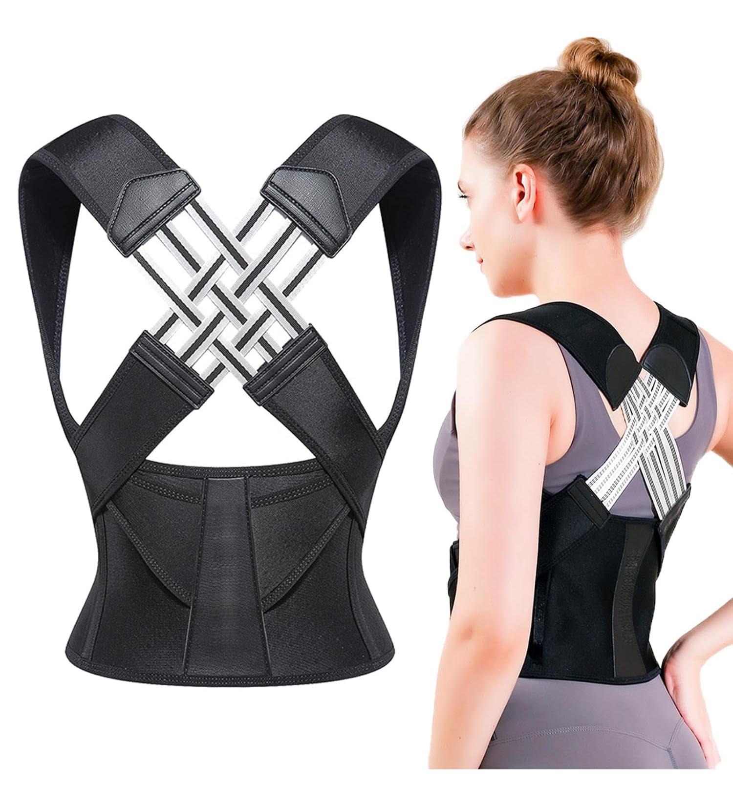 Adjustable Back Straightener Posture Corrector - Unisex Spine Support Belt for Improved Posture - Buy Online on GoSupps.com