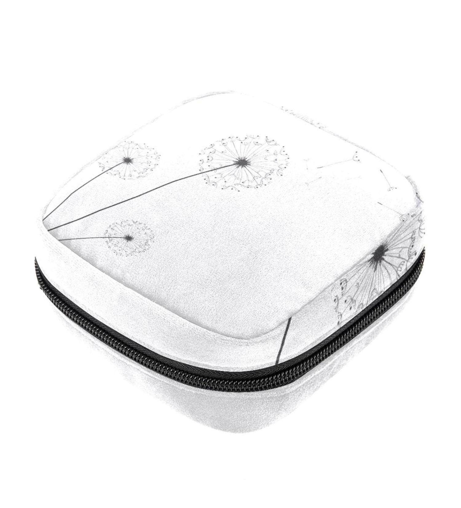 Minimalist Dandelion Sanitary Napkin Storage Bag - Portable Period Kit Pouch for Women & Girls - Buy Online on GoSupps.com