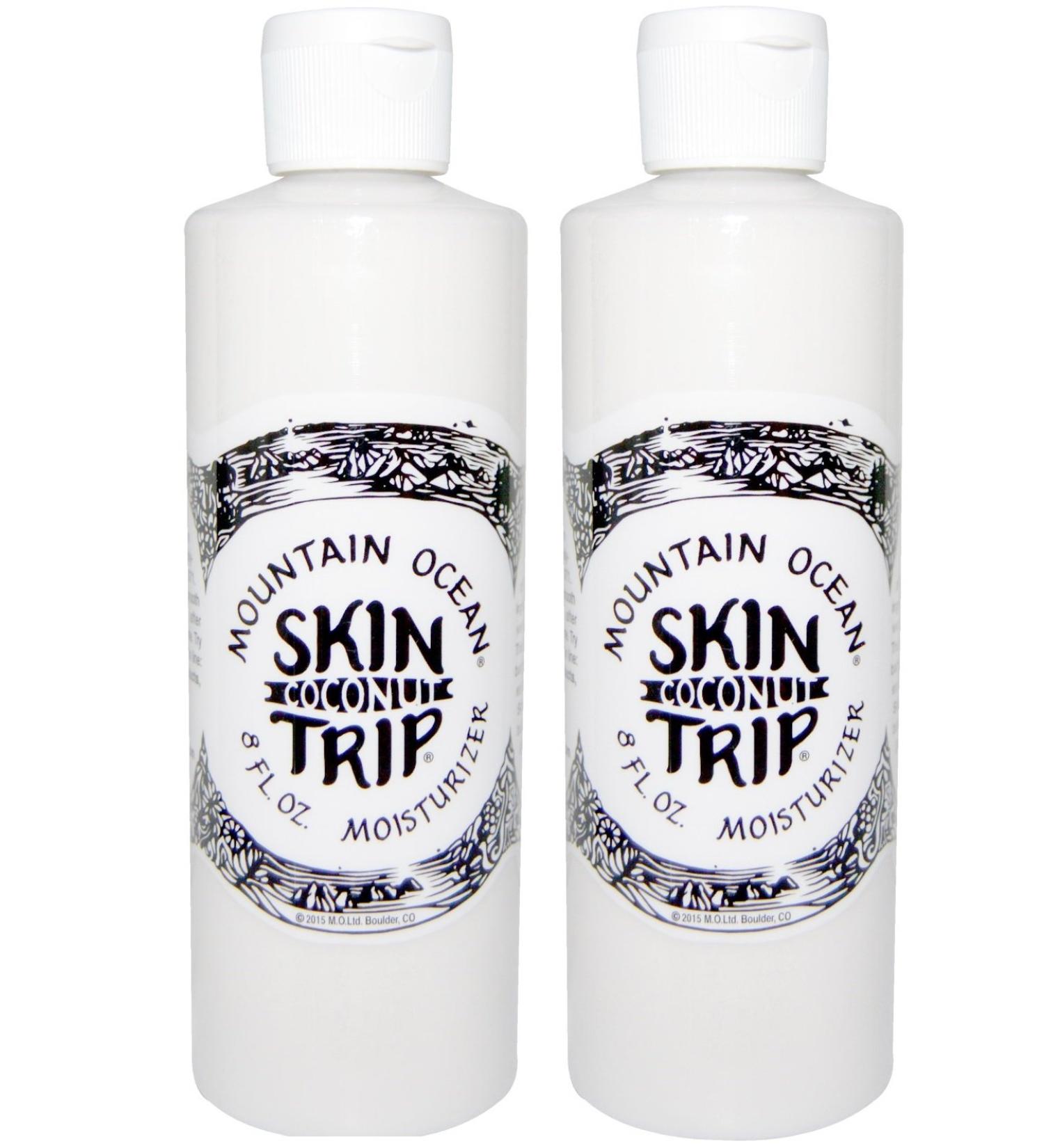 Mountain Ocean Skin Trip Coconut Moisturizer (Pack of 2) with Coconut Oil Aloe Vera Hybrid Safflower Oil and Sorbitol 8 fl. oz. 8 Fl Oz (Pack of 2)