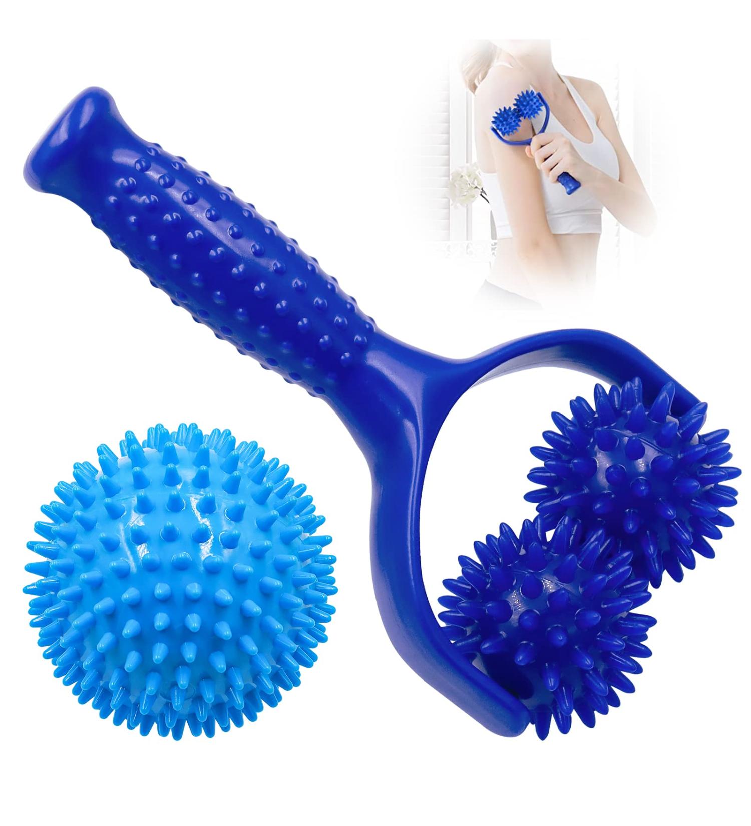 Buy Gzcaiyun Hedgehog Ball Massage Roller Set - 1 Piece Scooter & Ball for Legs Back Arms & Shoulders - International Shipping Available - Buy Online on GoSupps.com