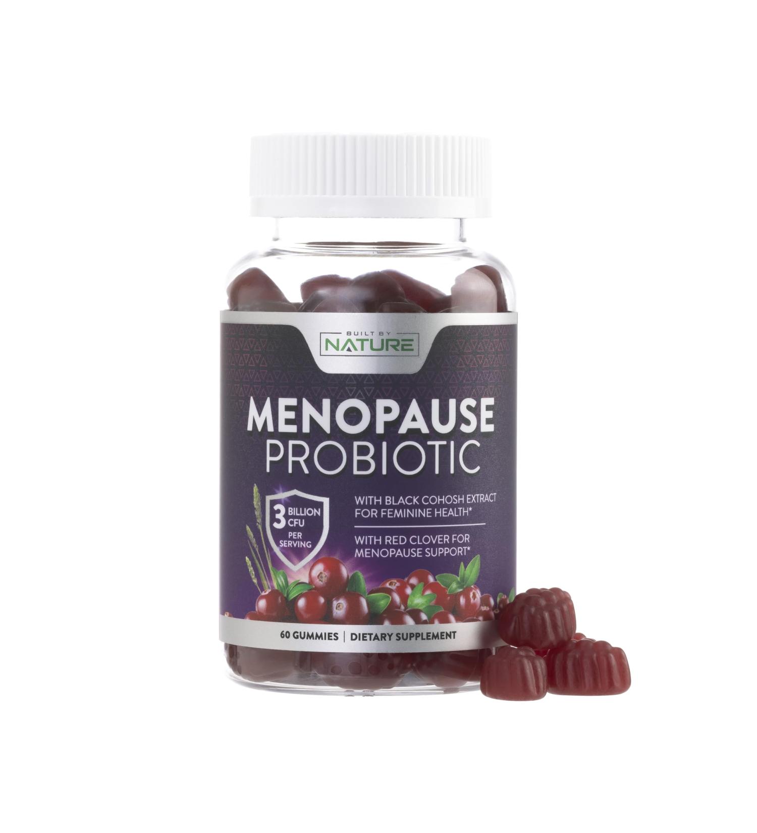 Menopause Supplements for Women - Probiotic Gummy for Hot Flashes Night Sweats & Mood Swings - Non-GMO & Vegan - 60 Gummies - Buy Online on GoSupps.com
