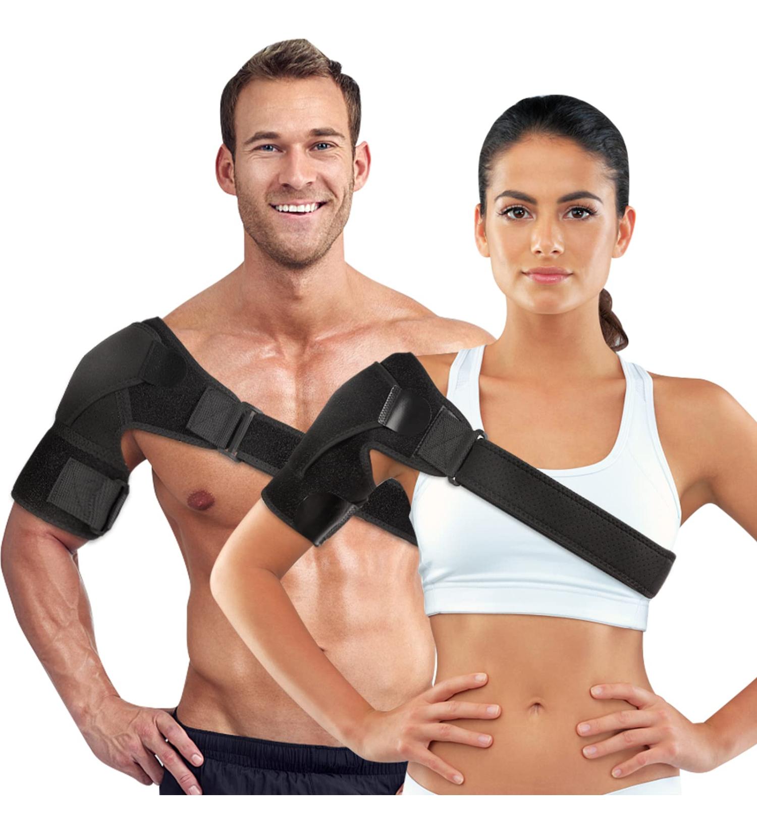 MAOGENXI Restorative Shoulder Support Supports Dislocated AC Joints Men's and Women's Shoulder Stable Support Adjustable Sleeves Pain Relief Shoulder Straps Shoulder and Muscle Protection (Medium) - Buy Online on GoSupps.com