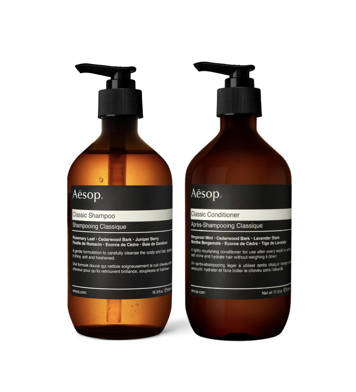 Aesop Classic Shampoo & Conditioner - Hydrating Softening Hair Care | Paraben-Free Cruelty-Free Vegan | 16.9 oz - International Shipping Available - Buy Online on GoSupps.com