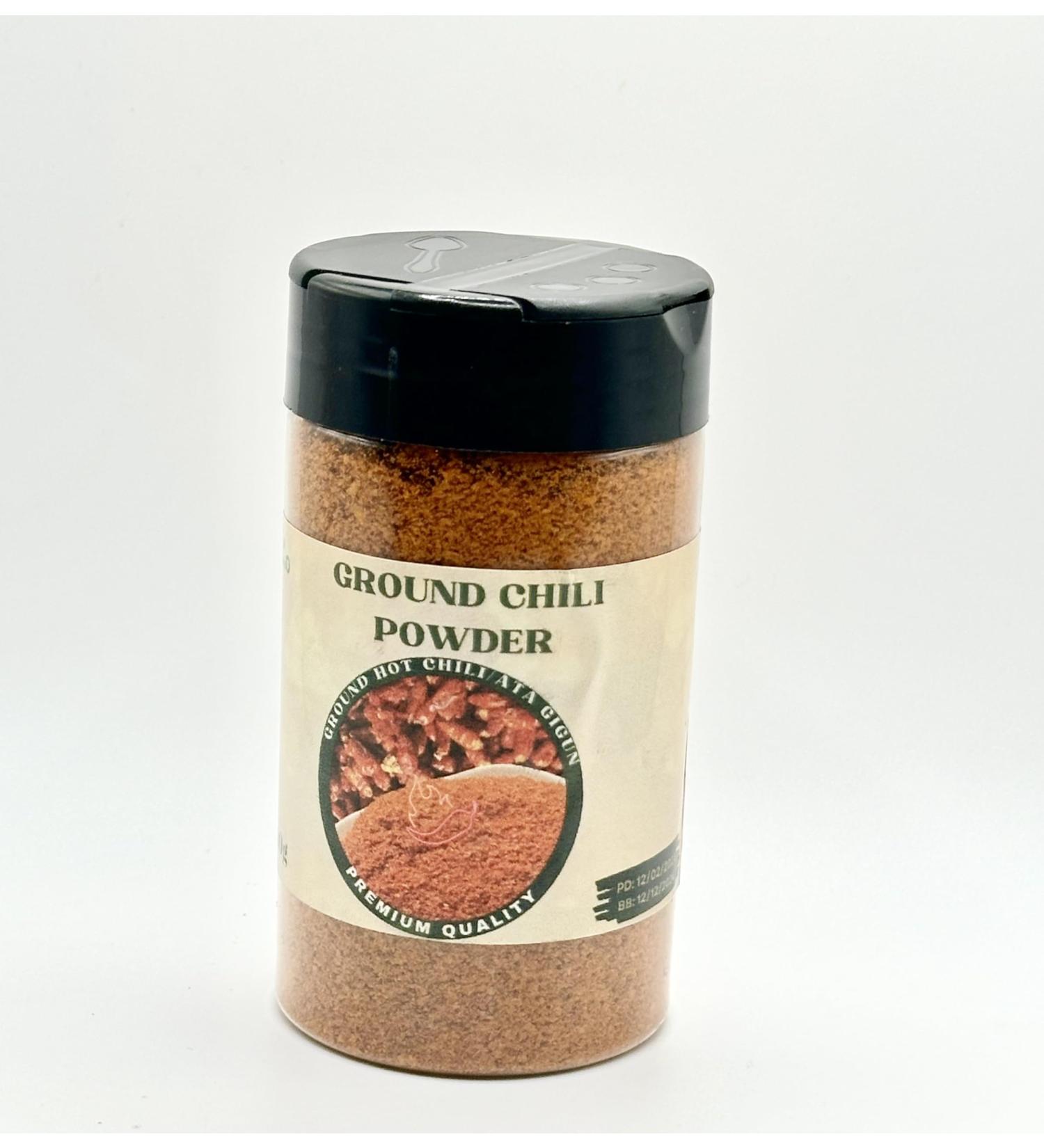 Extra Hot Chilli Powder Nigeria Ata Ijosi Ata Were Ata Gigun Ground Chilli 100g (100g Bottle) - Buy Online on GoSupps.com