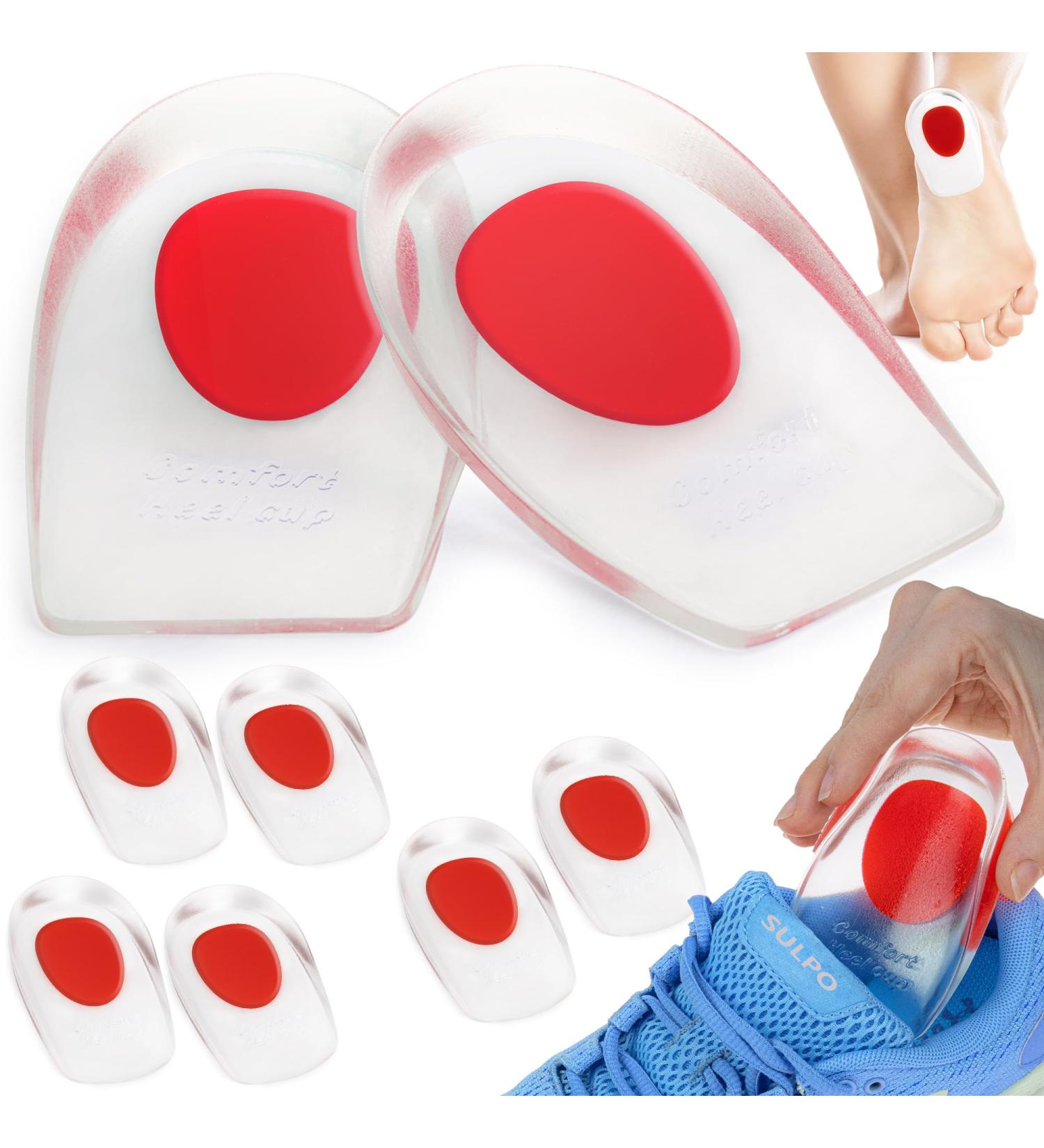 Buy Sulpo Gel Heel Cushions - Heel Spur Inserts for Men & Women | Best Heel Protection & Comfort | Stay Pain-Free with Silicone Insoles (Size 36-39) - Buy Online on GoSupps.com