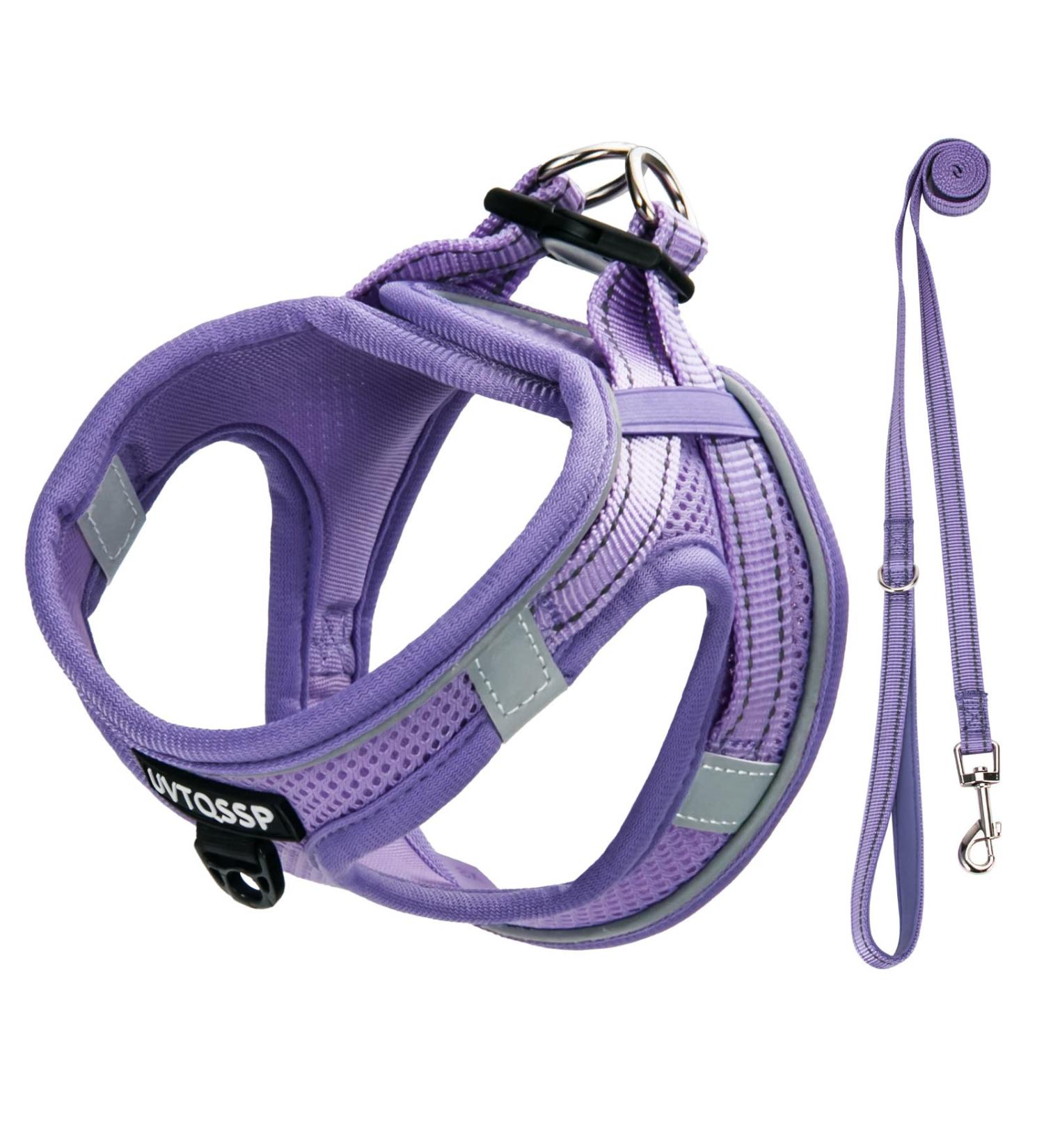 Buy Medium Purple Padded Dog Harness | Ideal Puppy & Small Dog Harness | Comfortable & Adjustable - Buy Online on GoSupps.com