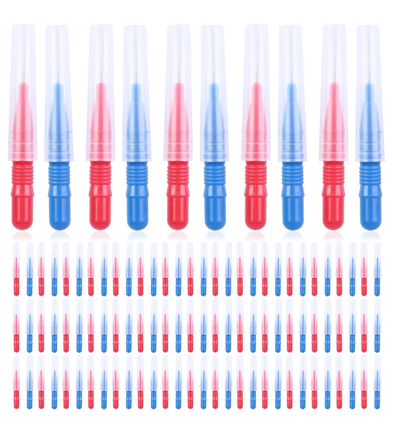 100 Interdental Brushes for Superior Oral Hygiene | Intermediate Brushing Tool with Lid - Perfect for Home Use - Buy Online on GoSupps.com