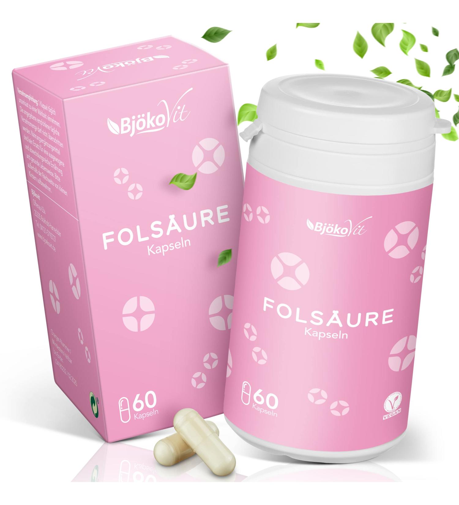 Buy Bj kovit Folic Acid Tablets - Essential Nutrients for Pregnancy & Lactation | Vegan Capsules | 60 Pieces - Buy Online on GoSupps.com