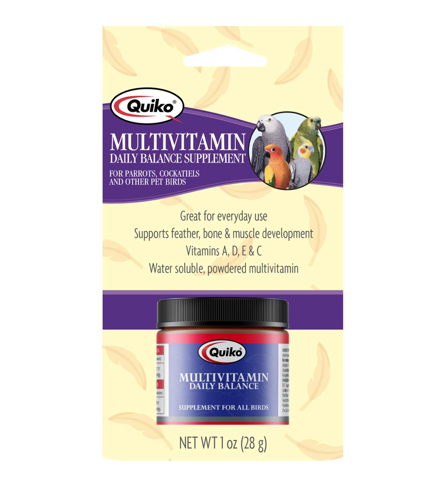 Quiko Multivitamin Daily Balance Bird Supplement 30g - Essential Avian Nutrition - Buy Online on GoSupps.com